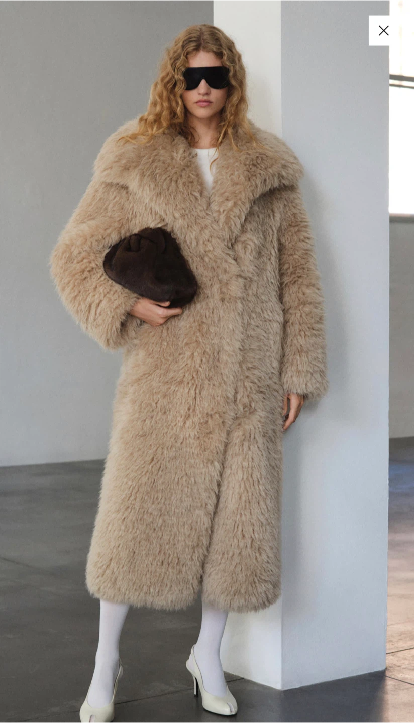 MNG Selection Faux Fur Coat