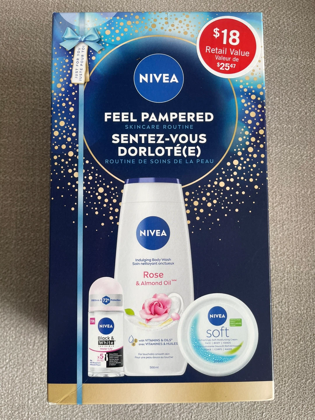 NIVEA Feel Pampered Skincare Routine Gift Set