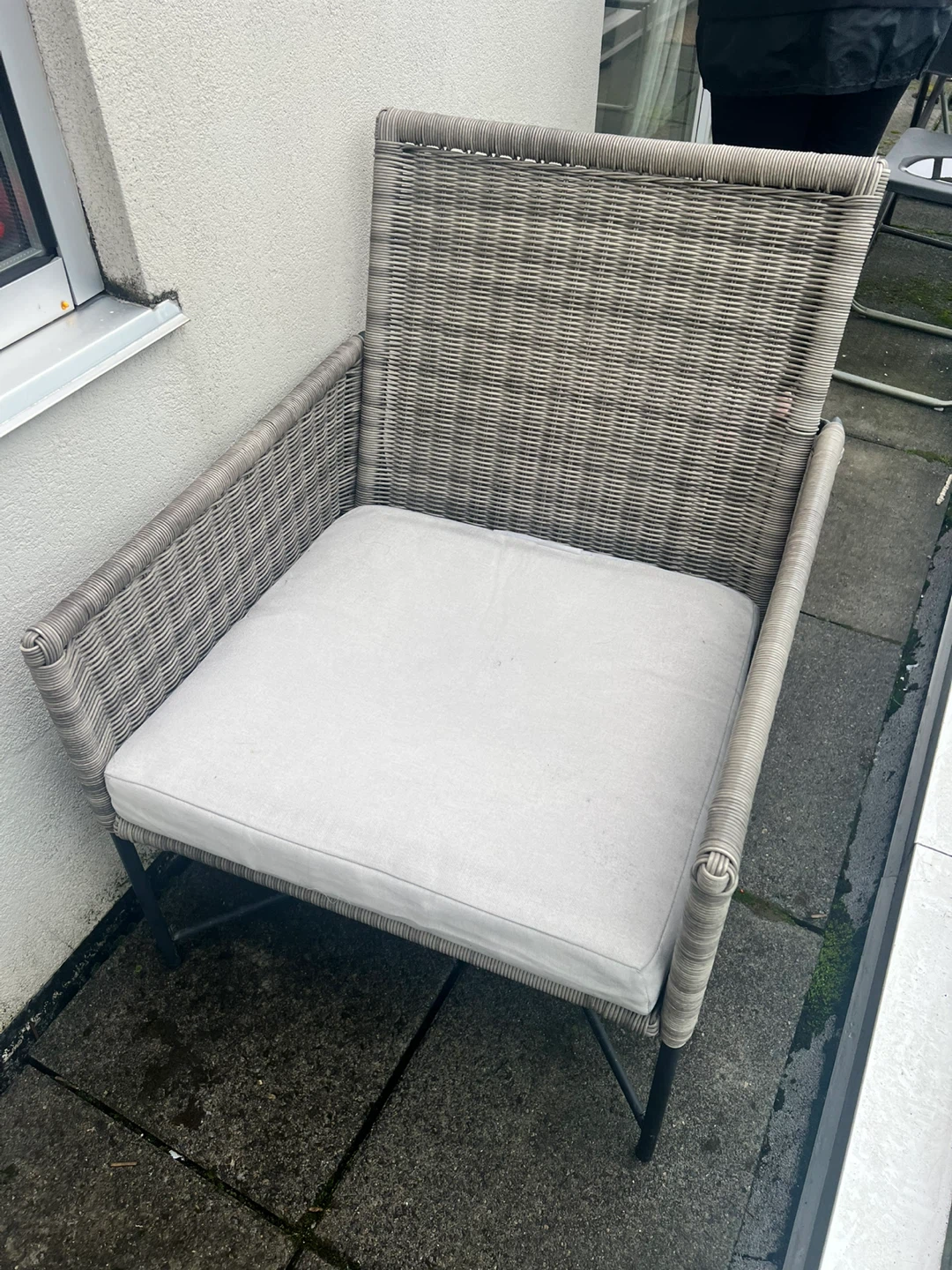 Wicker Patio Chairs and Table Set - photo 2