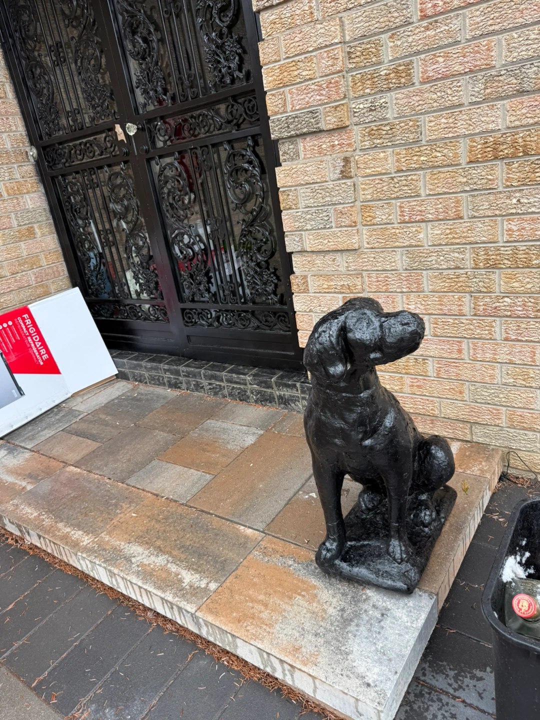 Black Dog Statue