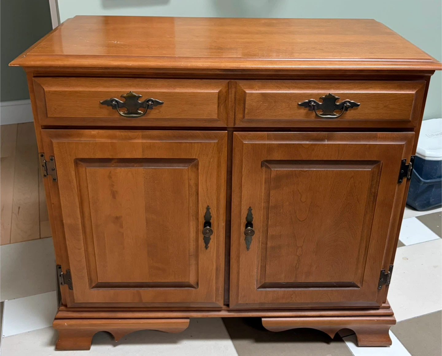 Imperial Loyalist Wooden Cabinet with Drawers and Doors