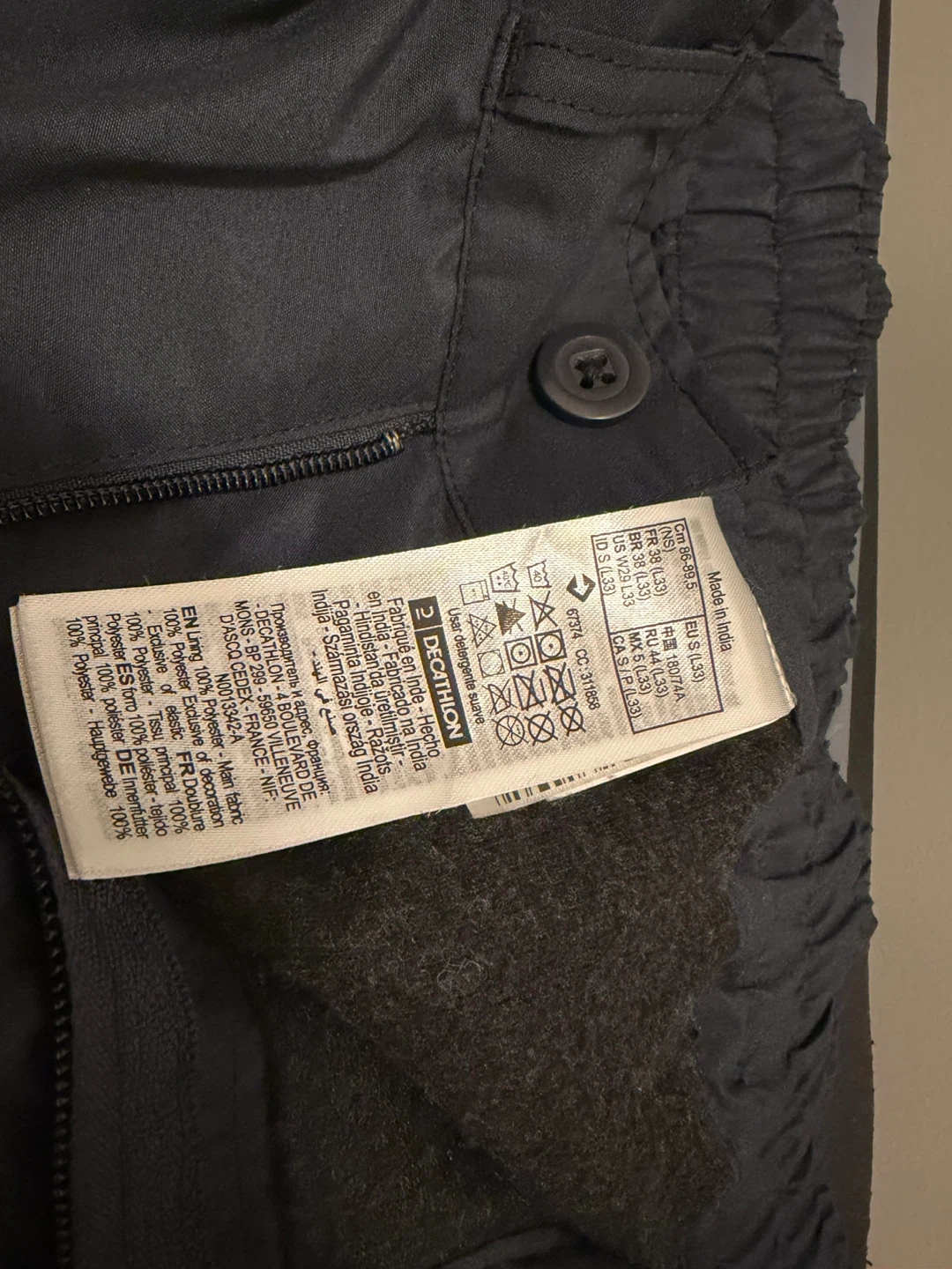 Quechua Winter Pants - Navy Blue - photo 2