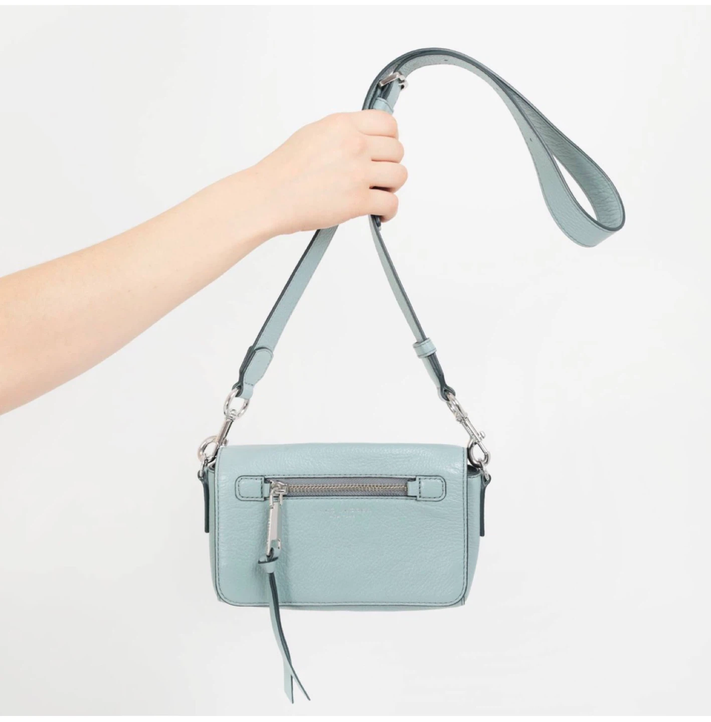 Marc Jacobs Crossbody Bag - Light Blue Leather