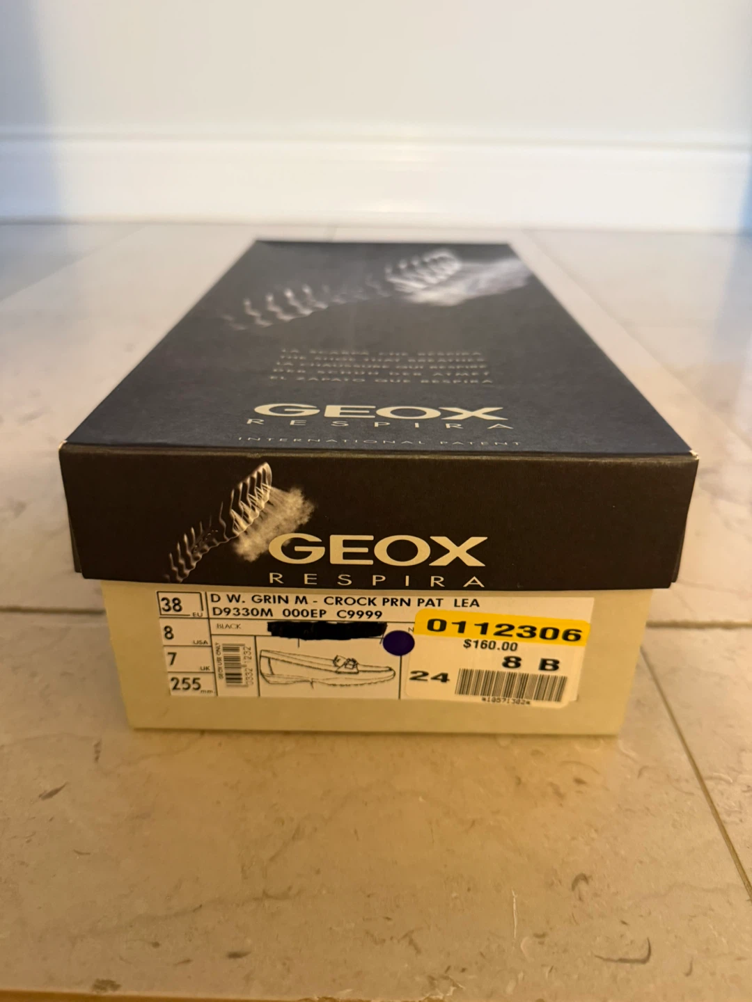 Geox Respira Black Patent Leather Loafers - Size 8 - photo 3