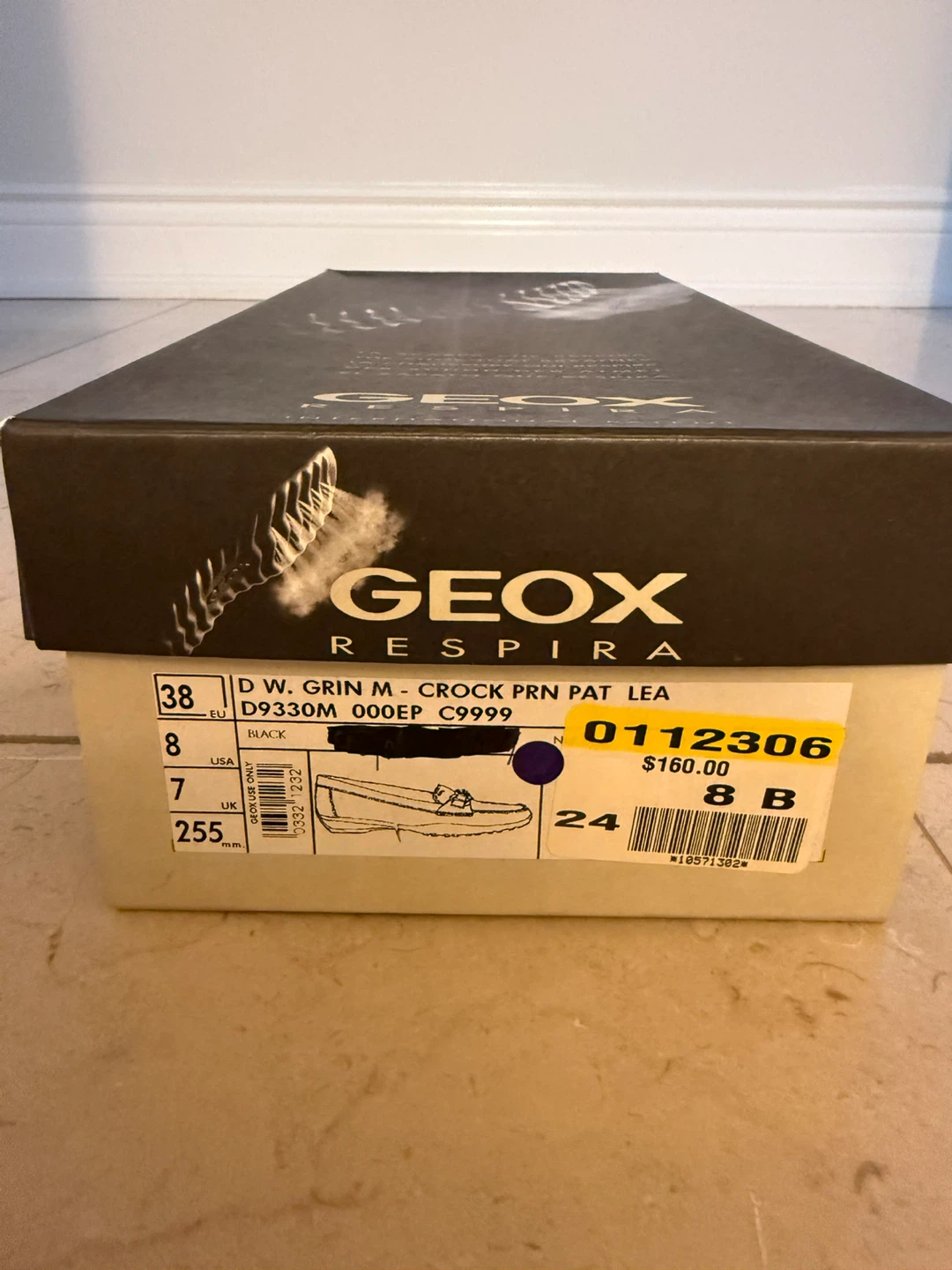 Geox Respira Black Patent Leather Loafers - Size 8 - photo 4