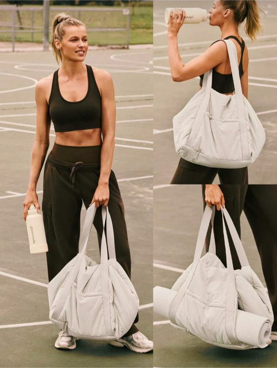 Gym tote bag with holder for a yoga mat - photo 4