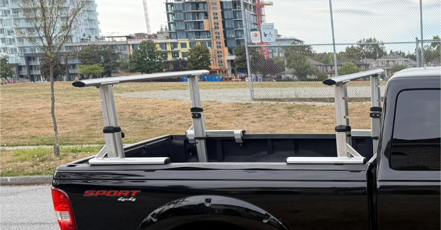 Thule 422 xt aluminum multi height, truck rack - photo 2