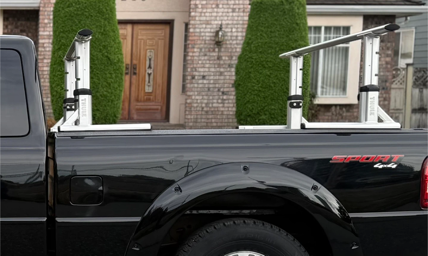 Thule 422 xt aluminum multi height, truck rack - photo 4