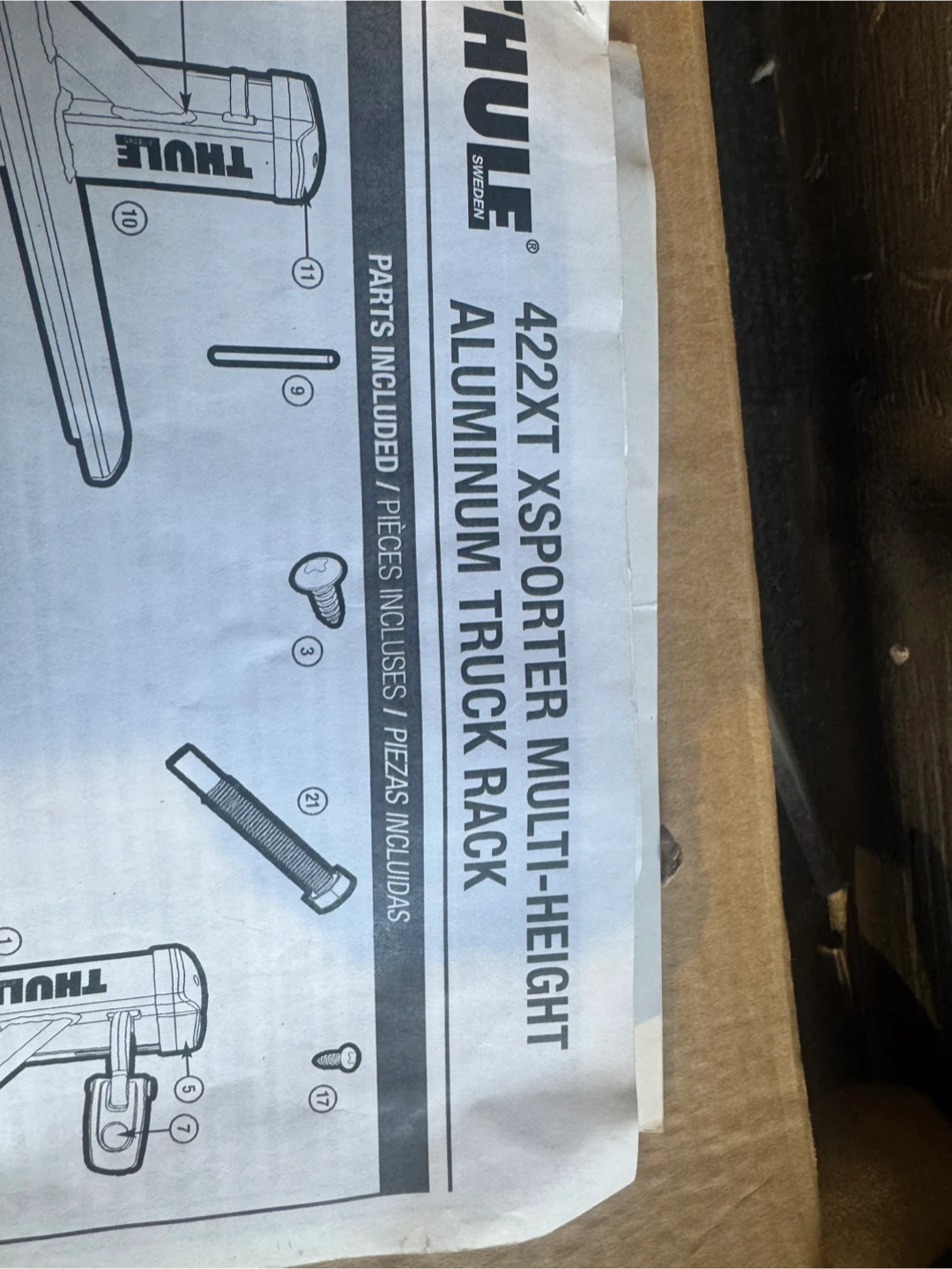 Thule 422 xt aluminum multi height, truck rack - photo 5