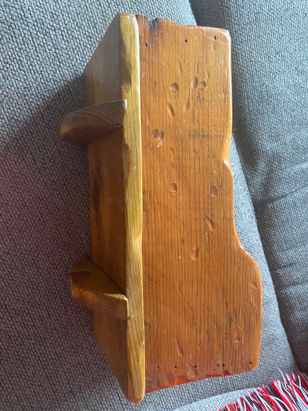 Vintage Homemade Wooden Doll Cradle - photo 5