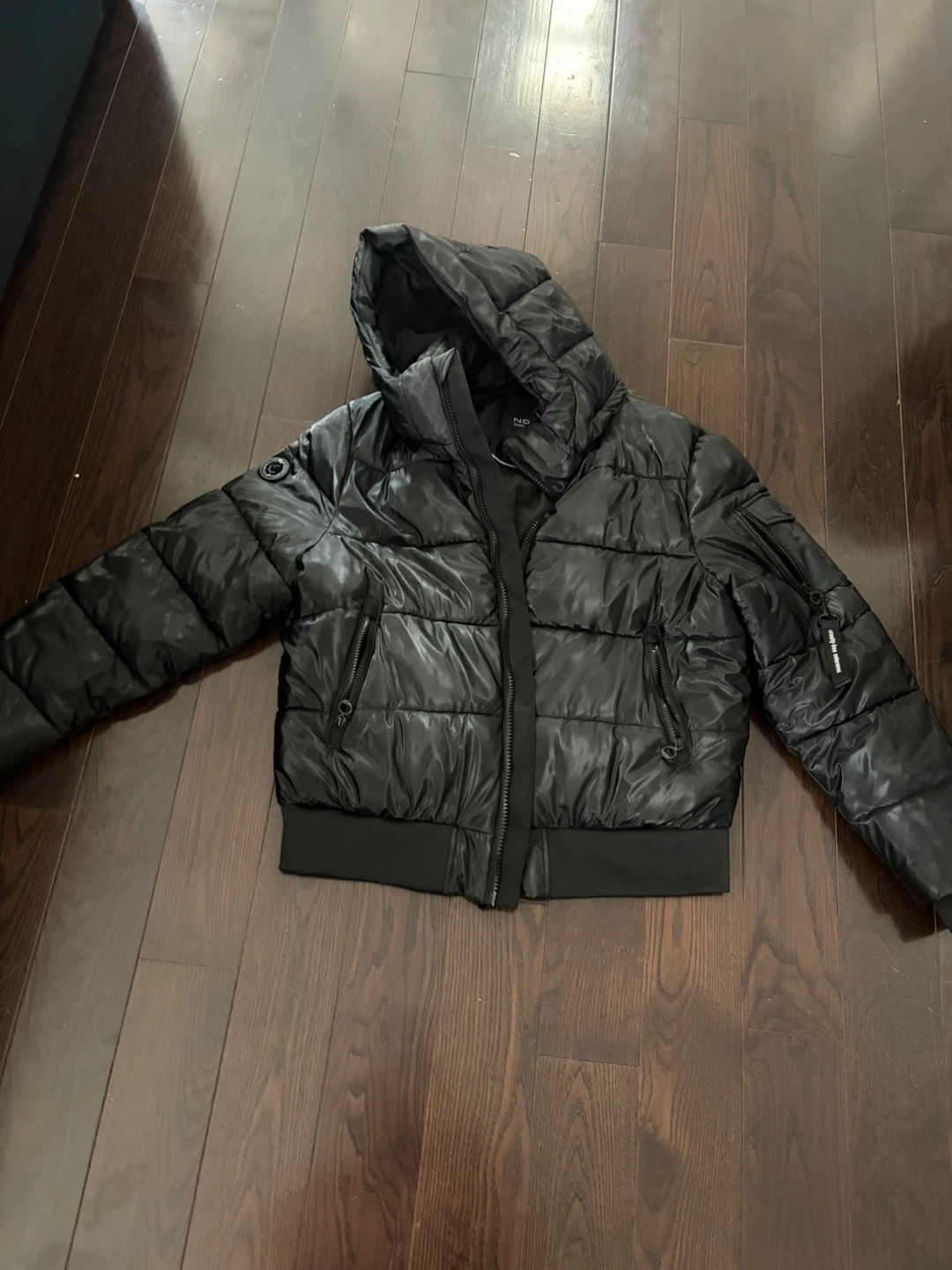 Black Puffer Noize jacket