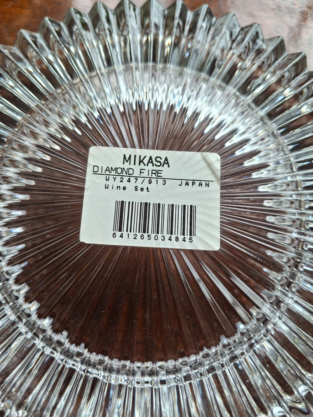 Mikasa Diamond Fire crystal wine set - photo 4