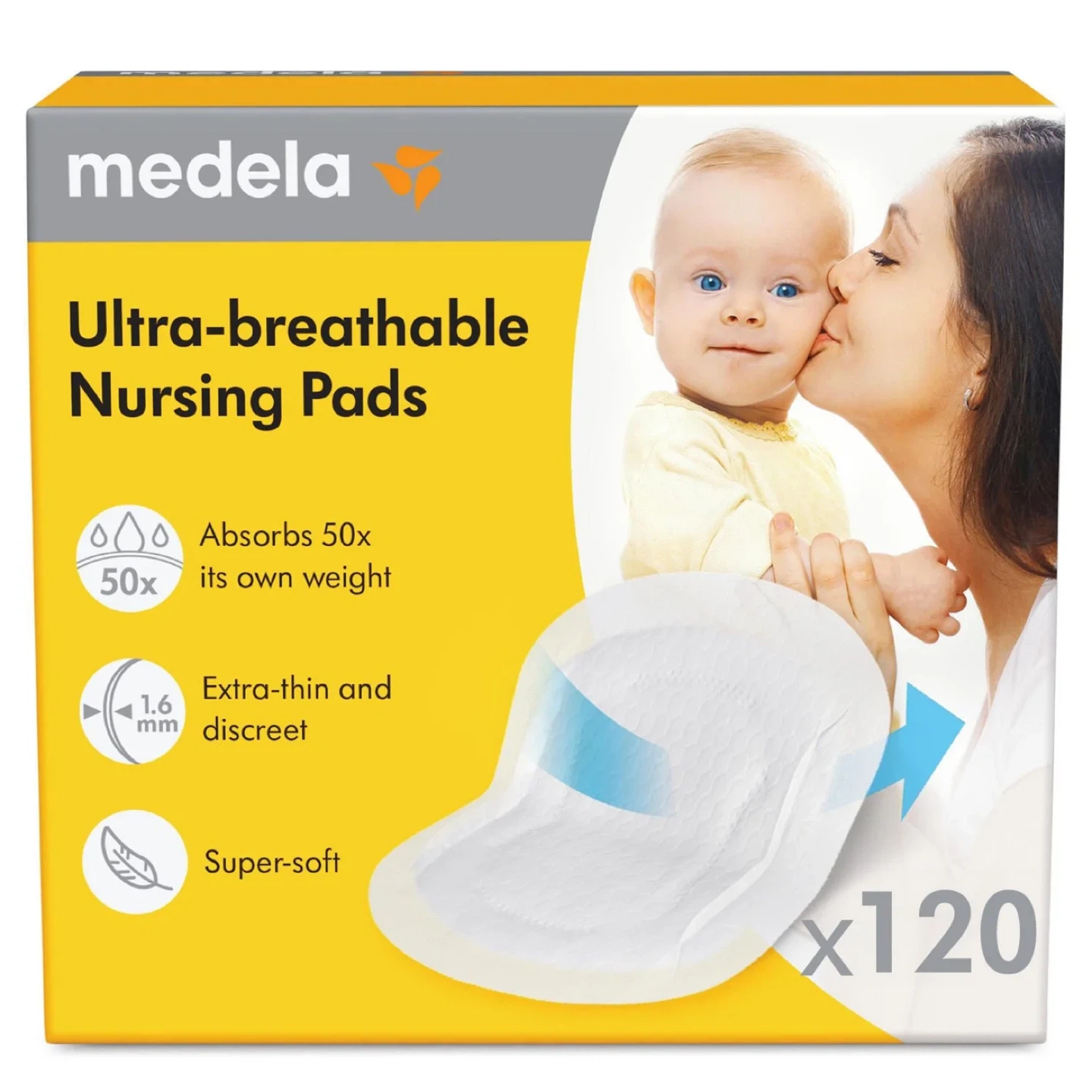 Medela Ultra-breathable Nursing Pads - 120 Count