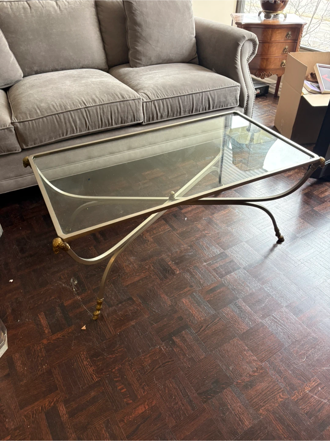 Glass Top Coffee Table - photo 2