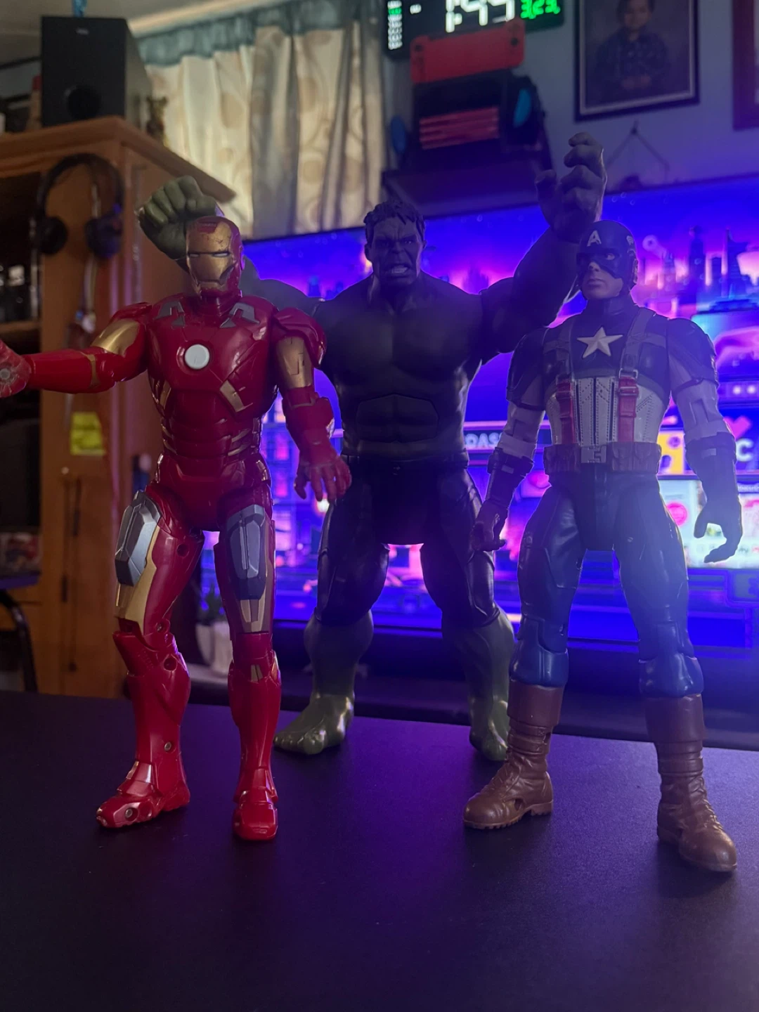 Marvel Avengers Action Figures - Iron Man, Captain America, Hulk