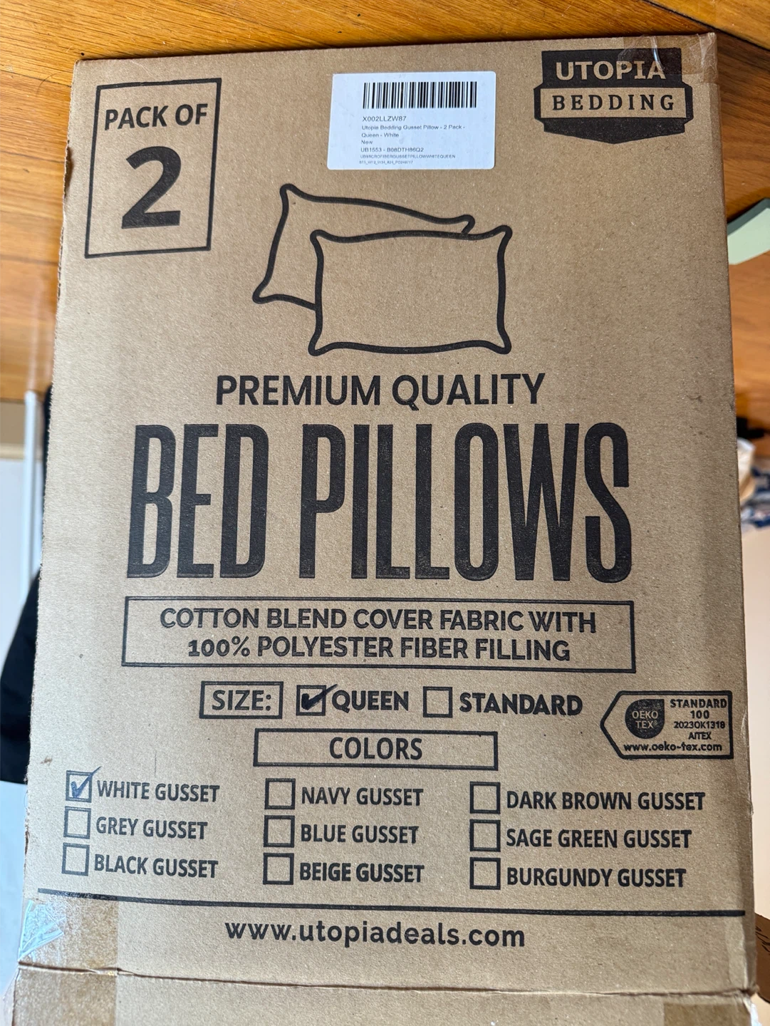 Utopia Bedding Queen Size Bed Pillows - Pack of 2