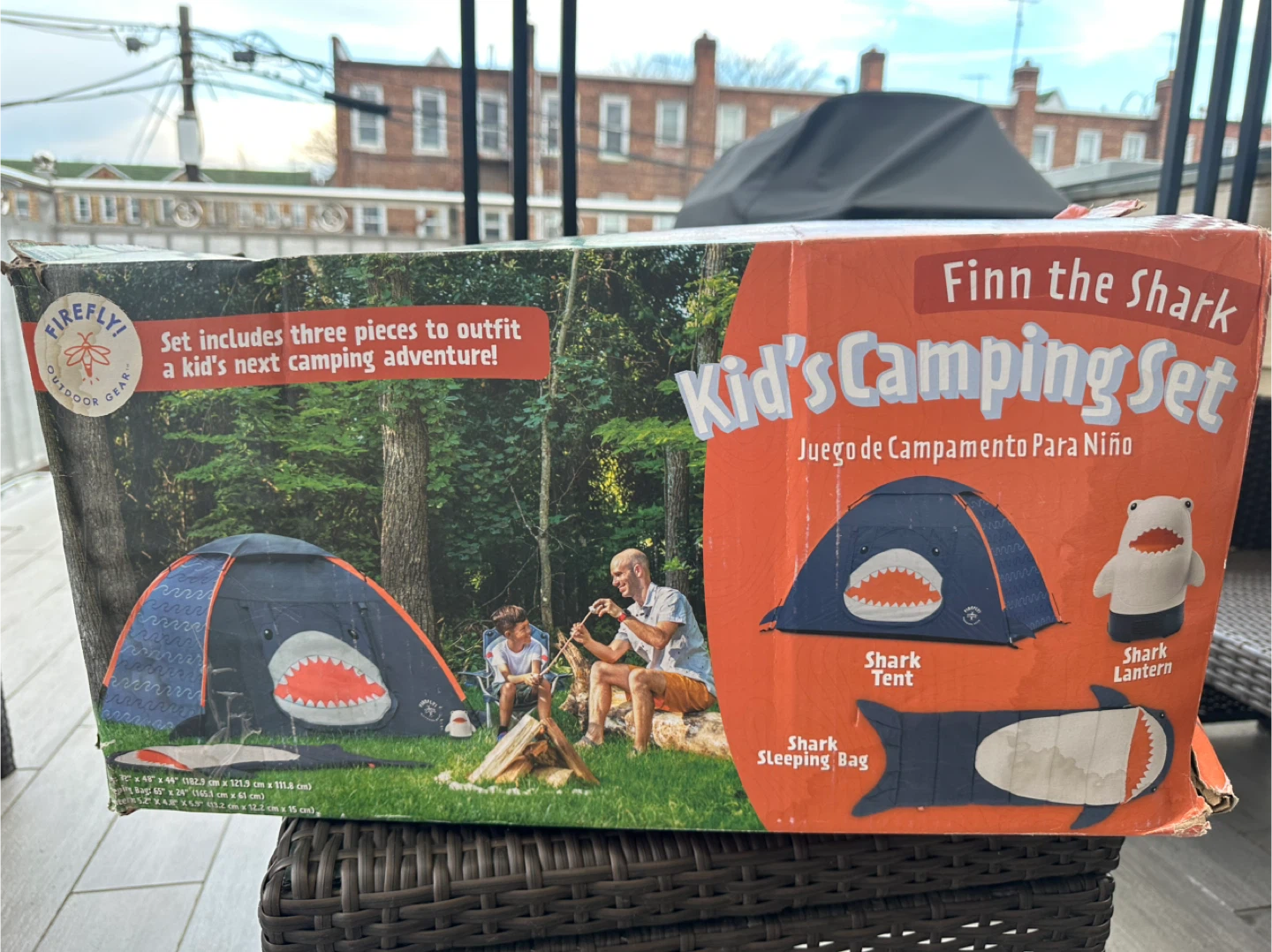Firefly Finn the Shark Kid's Camping Set