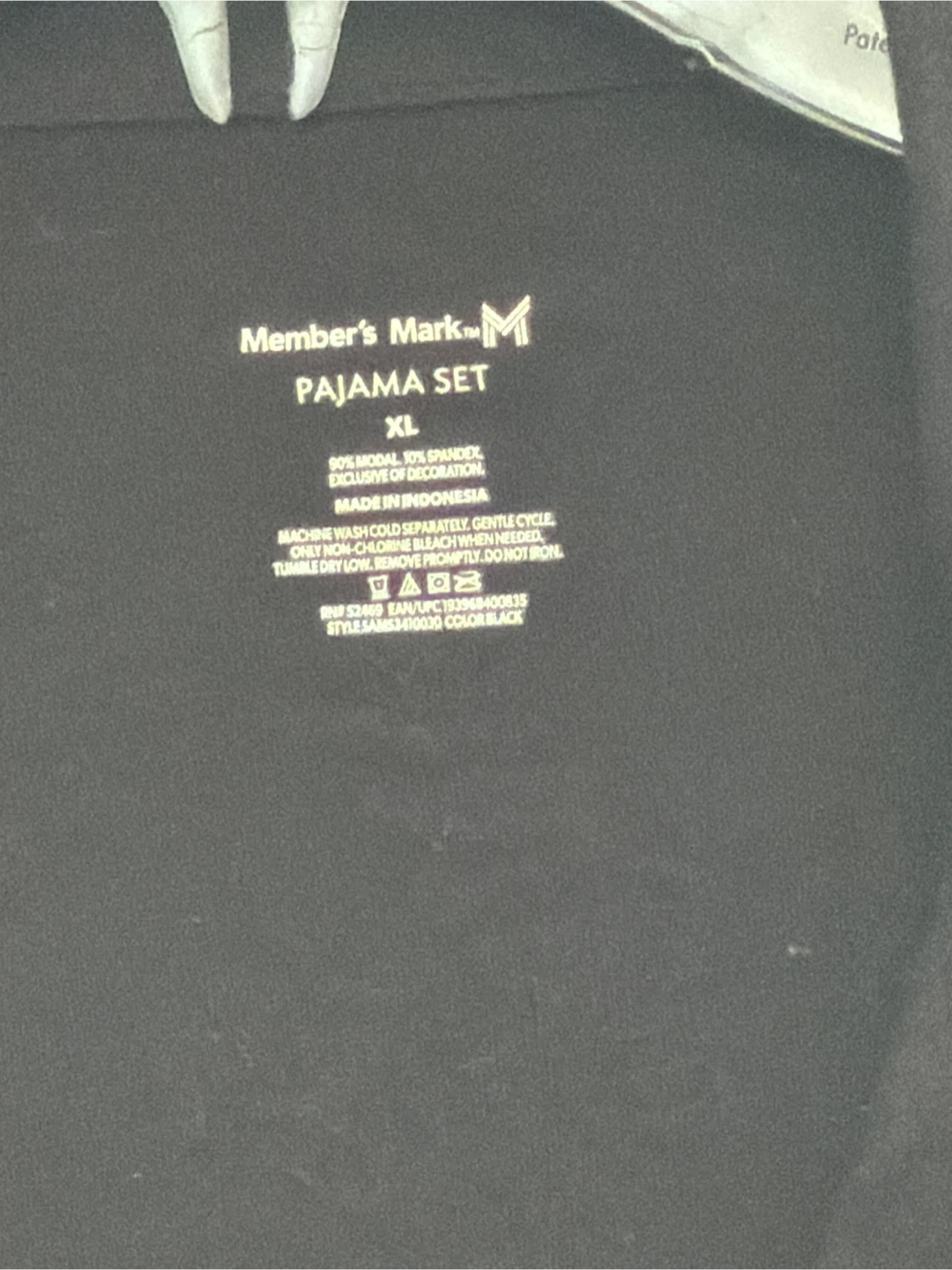 Member's Mark Pajama Set - XL Black - photo 2