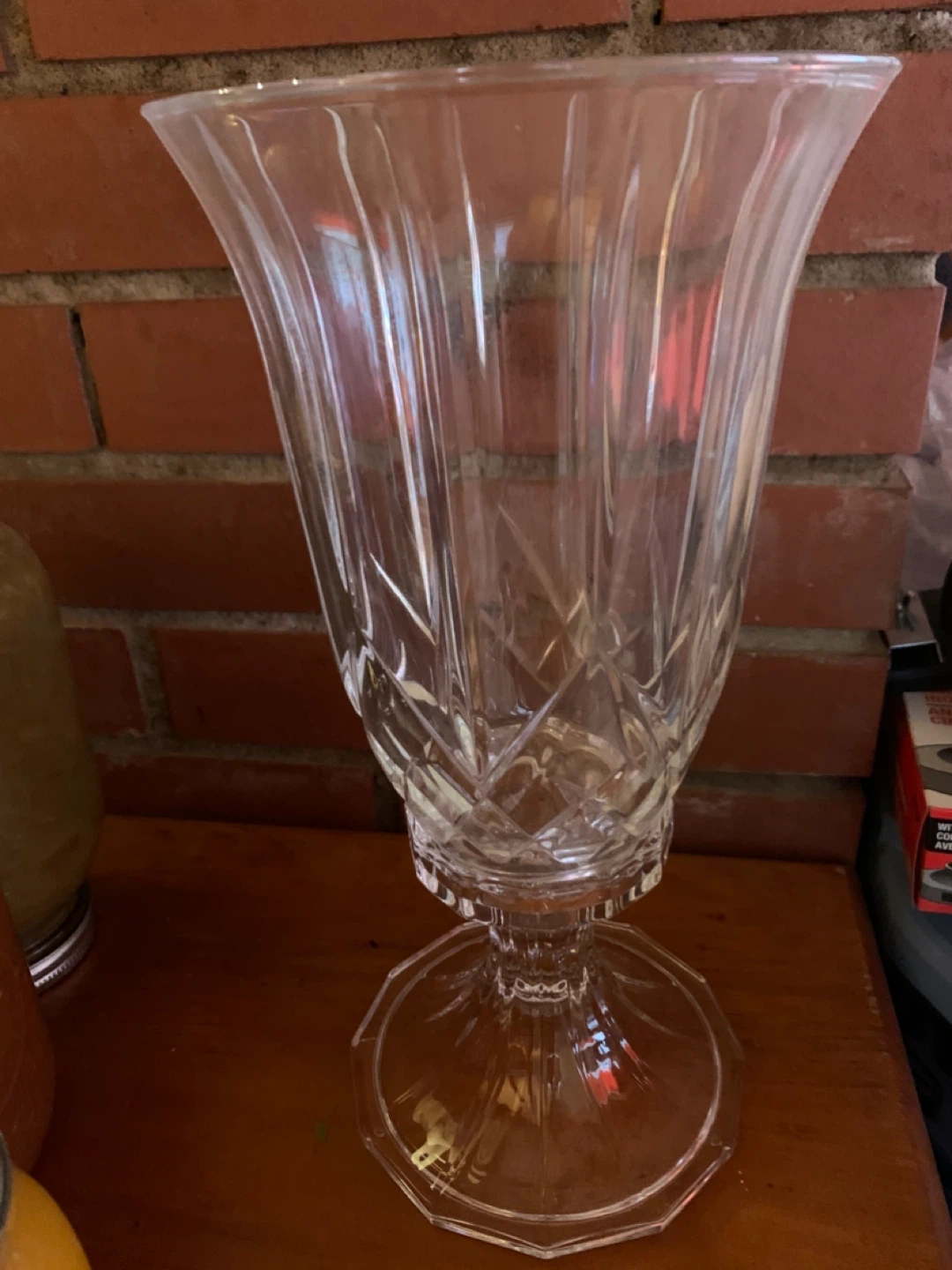 Crystal Glass candle Vase