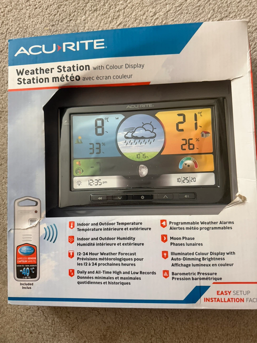 Acu Rite Wireless Weather Station with Colour Display
