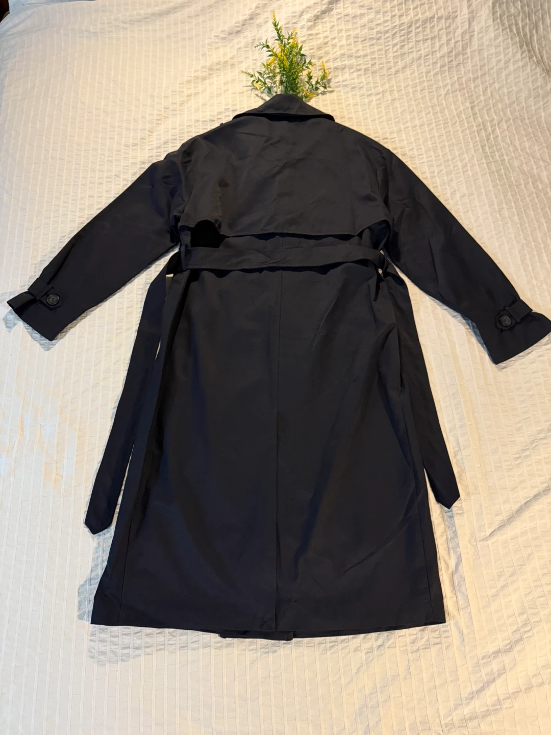 Dark Navy Trench Coat - photo 2