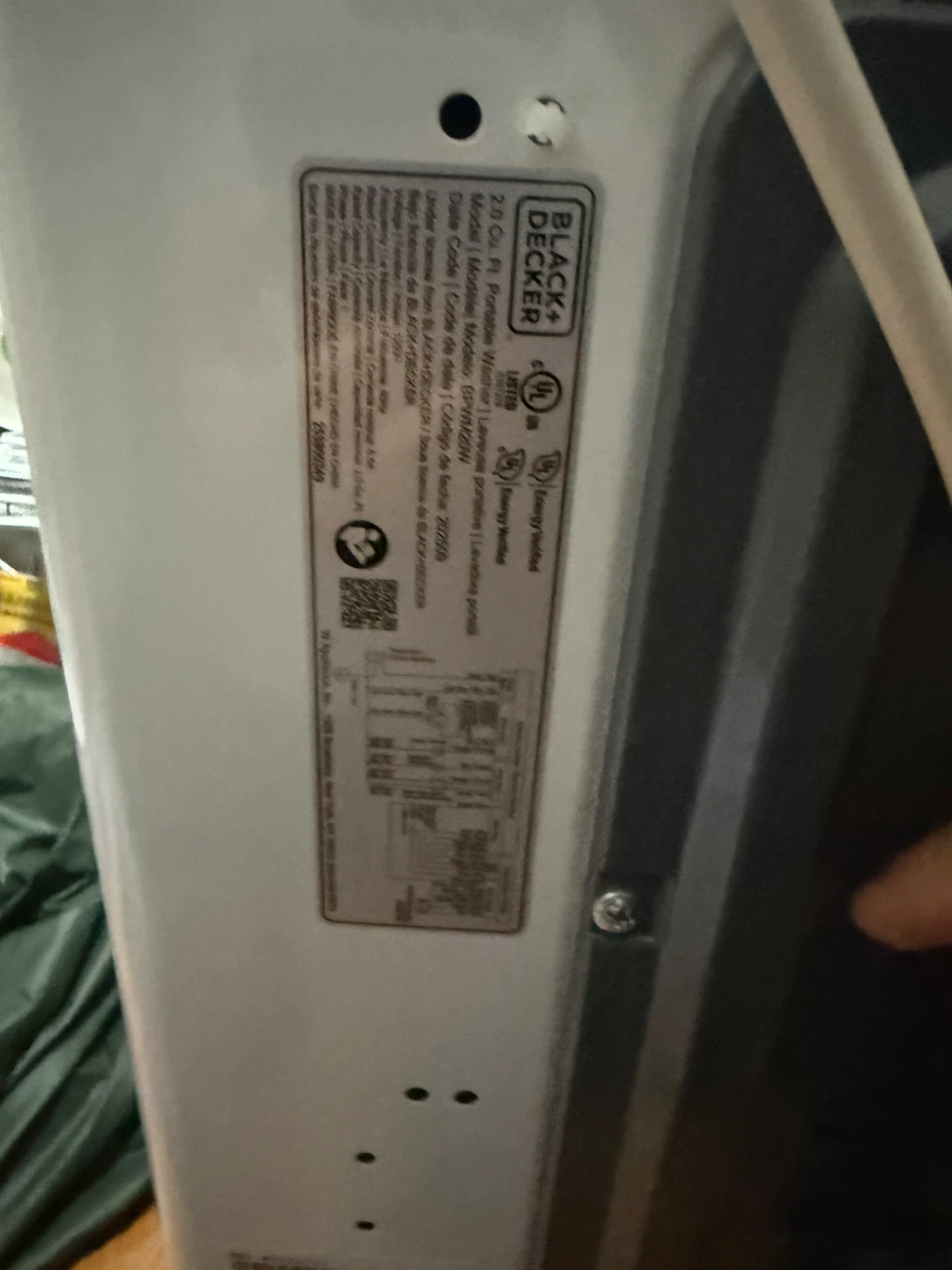 Black+Decker Portable Washer and Dryer Combo - photo 3