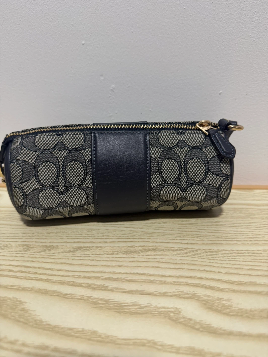 COACH Signature Monogram Cylindrical Pouch - photo 2