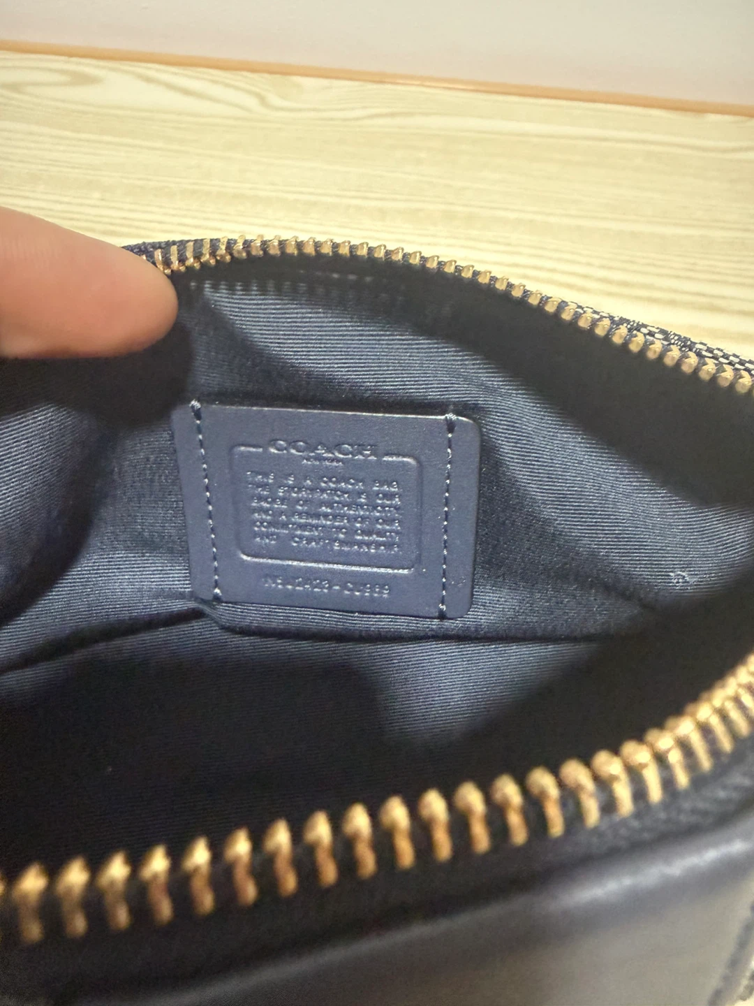 COACH Signature Monogram Cylindrical Pouch - photo 3