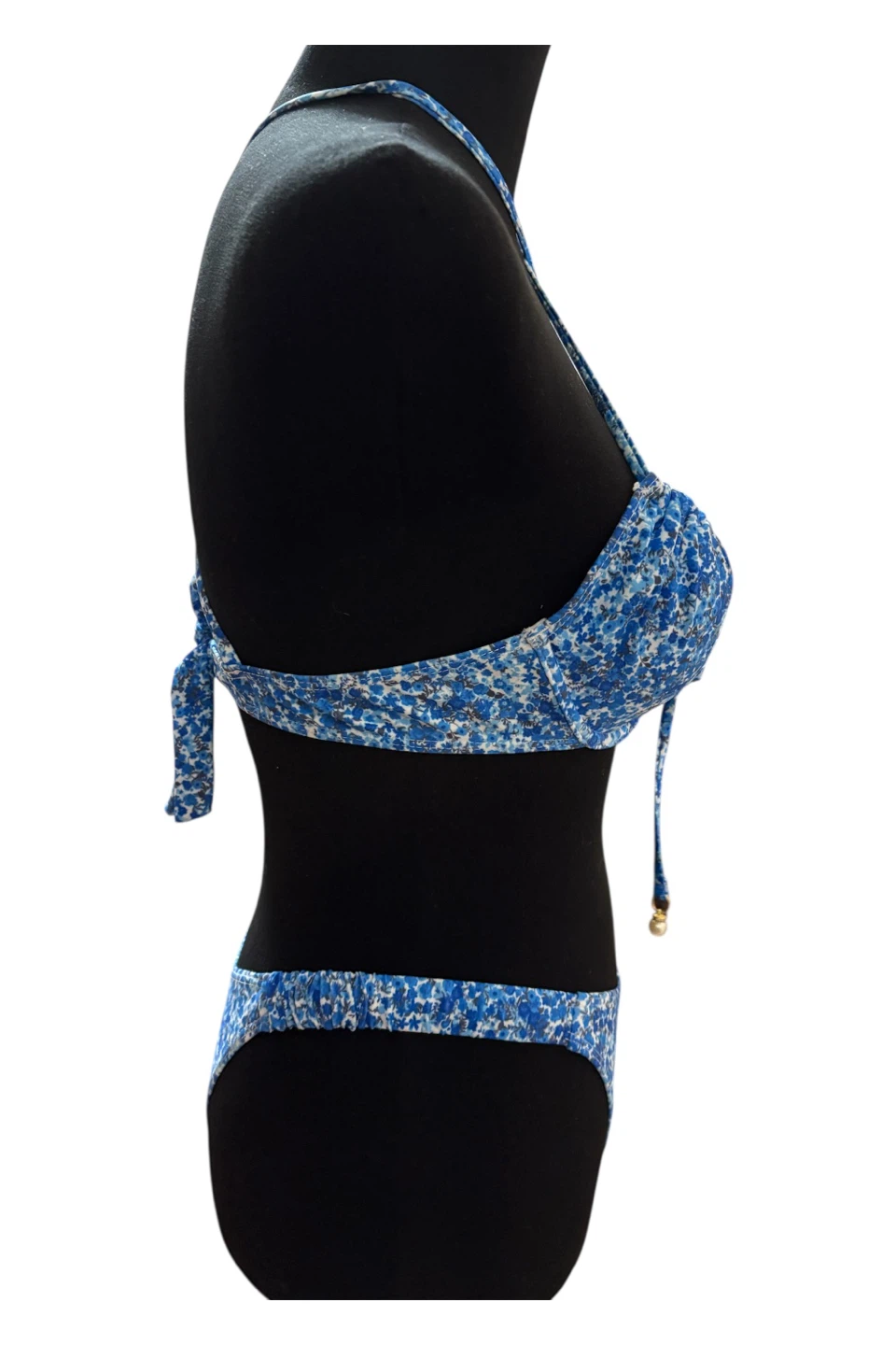 Blue floral print bikini set - photo 5