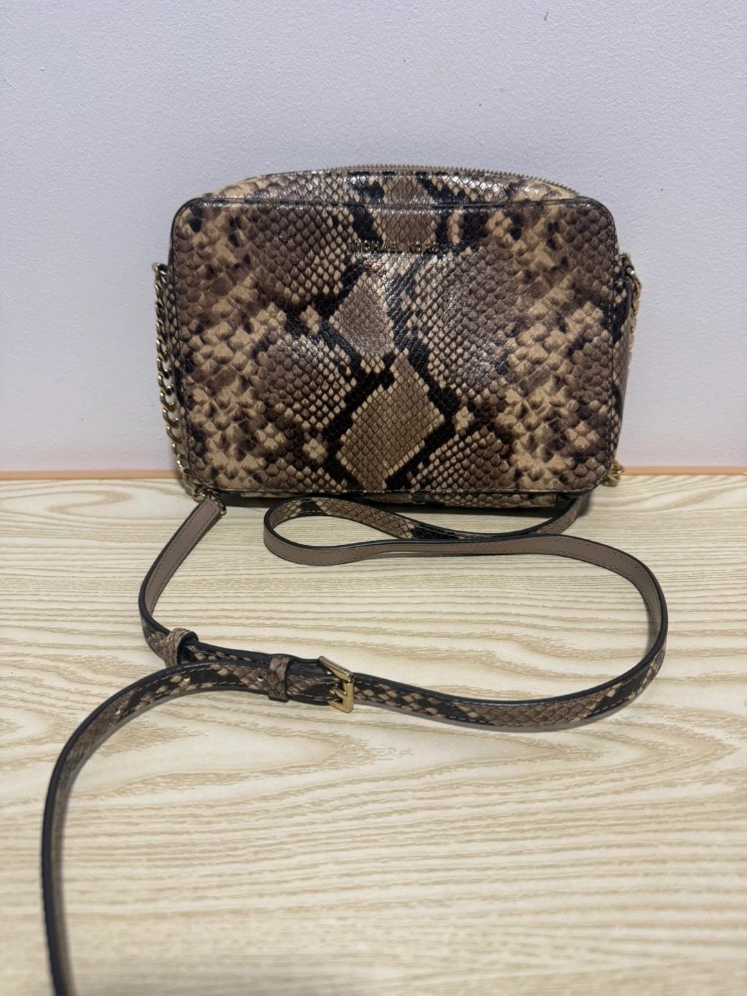 Michael Kors Snake Print Crossbody Bag