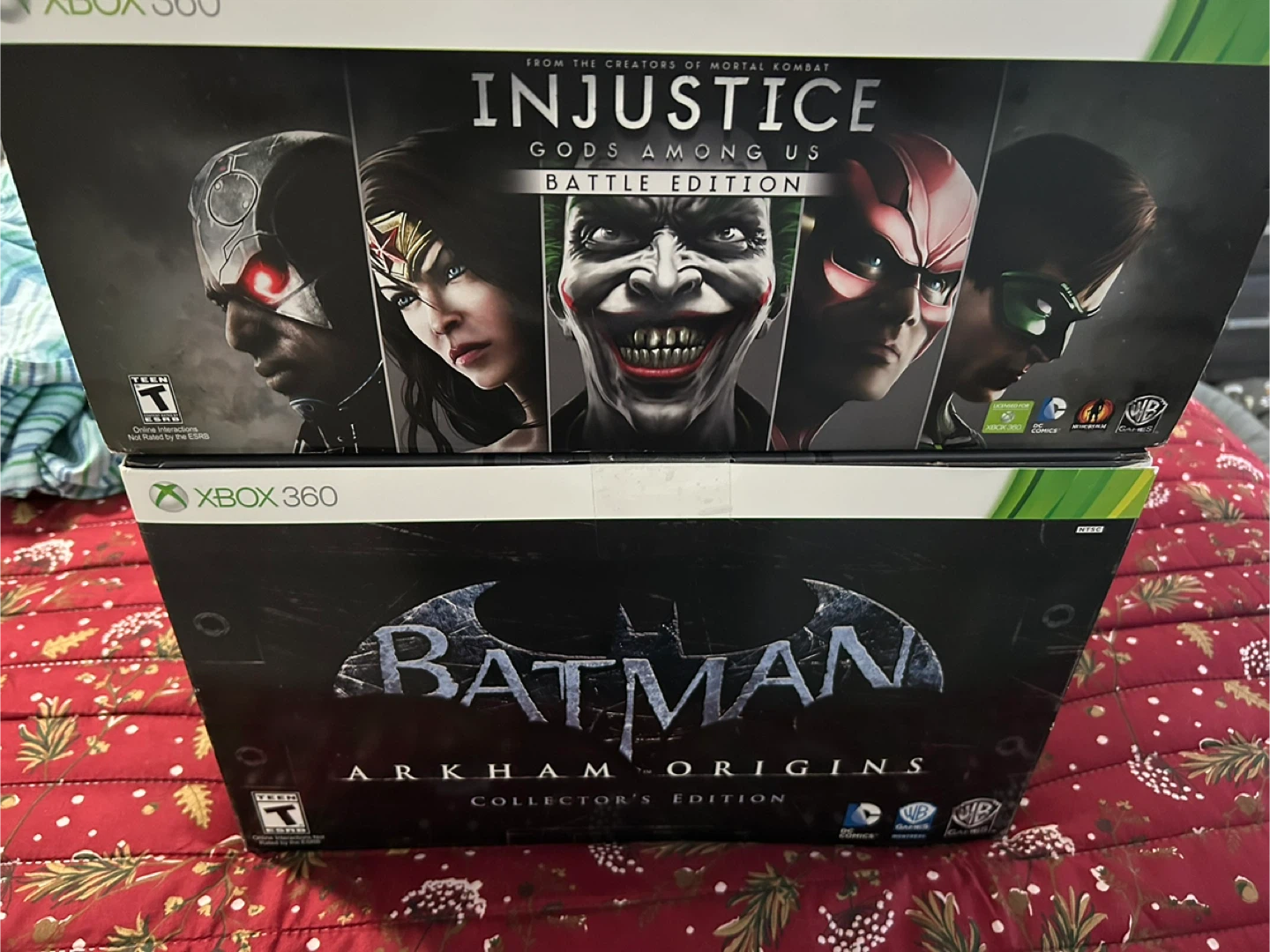Xbox 360 Injustice  & Batman Arkham Origins Collector's Editions