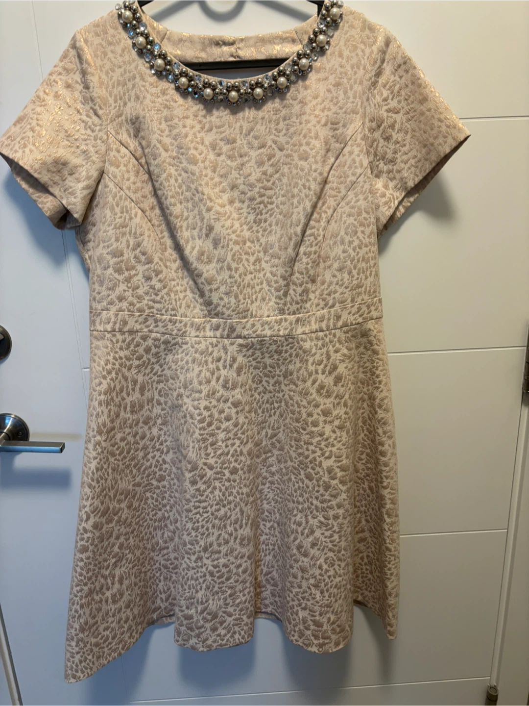 Women's Beaded Neckline Dress