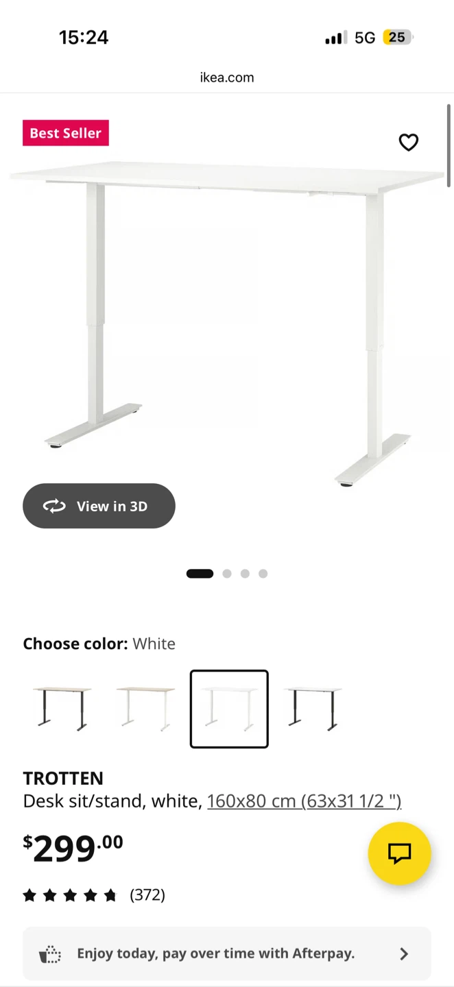 🚚💨 Like New🔥 IKEA Trotten Adjustable Desk - White - photo 4