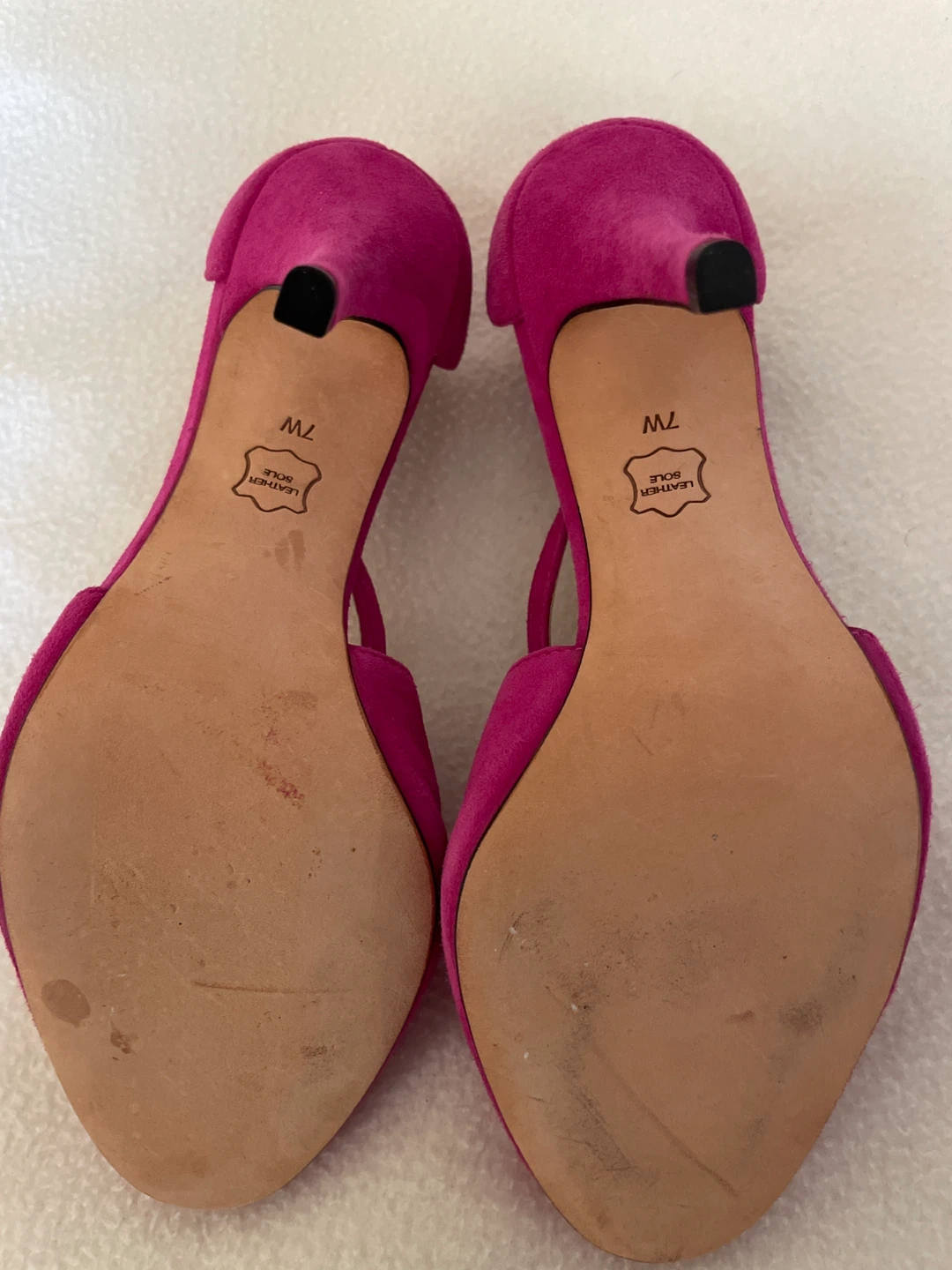 Talbots Pink Suede Mary Jane Heels - photo 3