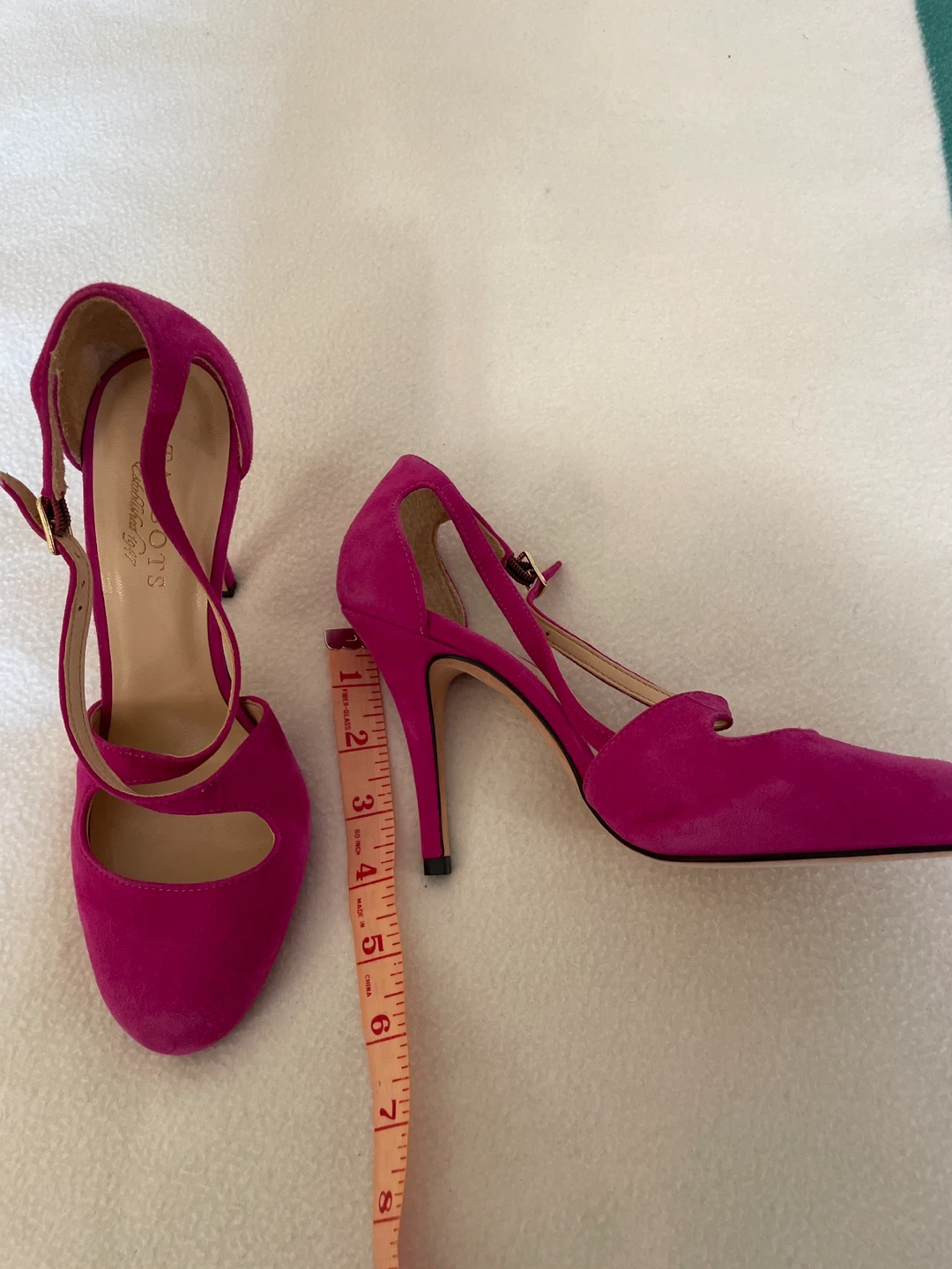 Talbots Pink Suede Mary Jane Heels - photo 2