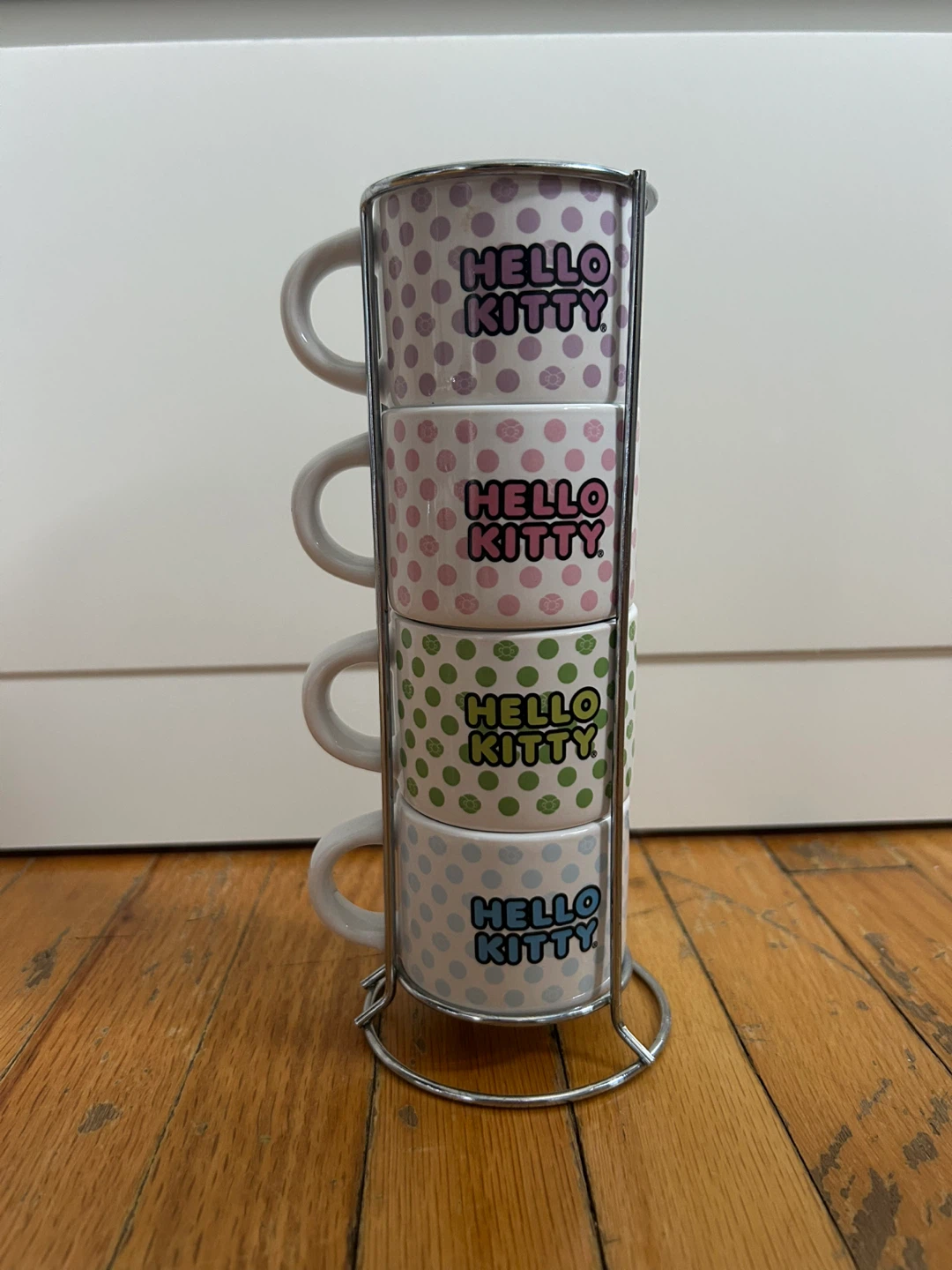 Sanrio Hello Kitty Stackable Espresso Mugs with Stand - photo 2