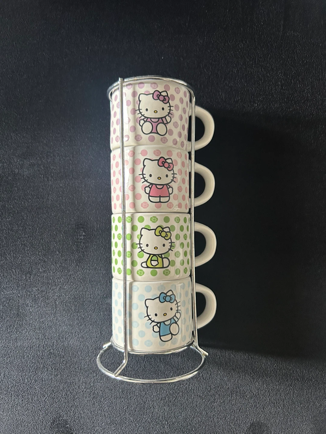 Sanrio Hello Kitty Stackable Espresso Mugs with Stand - photo 3