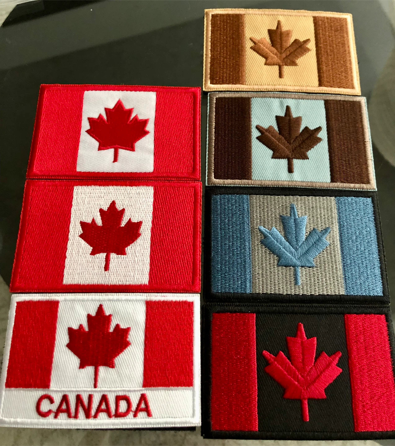 Velcro Canadian Flag Patches