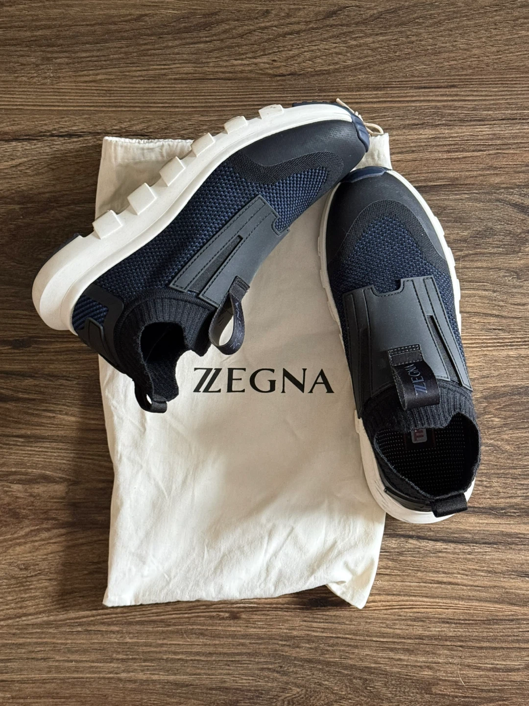 New Zegna Techmerino Sneakers - Size 7 US / 8 EU