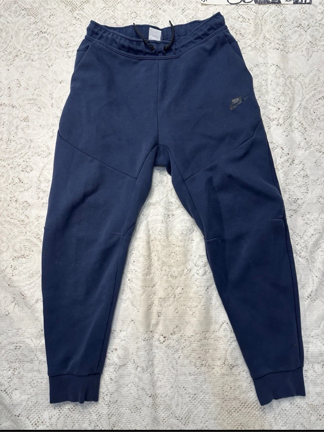 Nike Tech Fleece Jogger Pants Navy Blue Men's Medium
