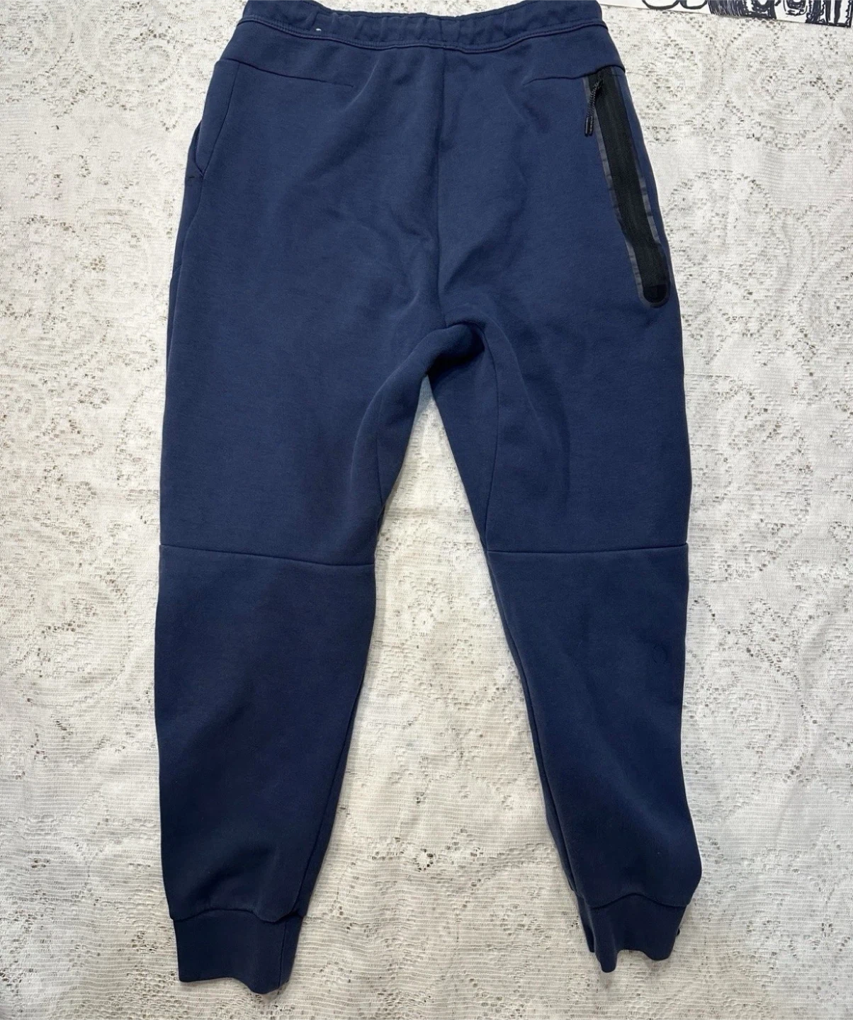 Nike Tech Fleece Jogger Pants Navy Blue Men's Medium - photo 3
