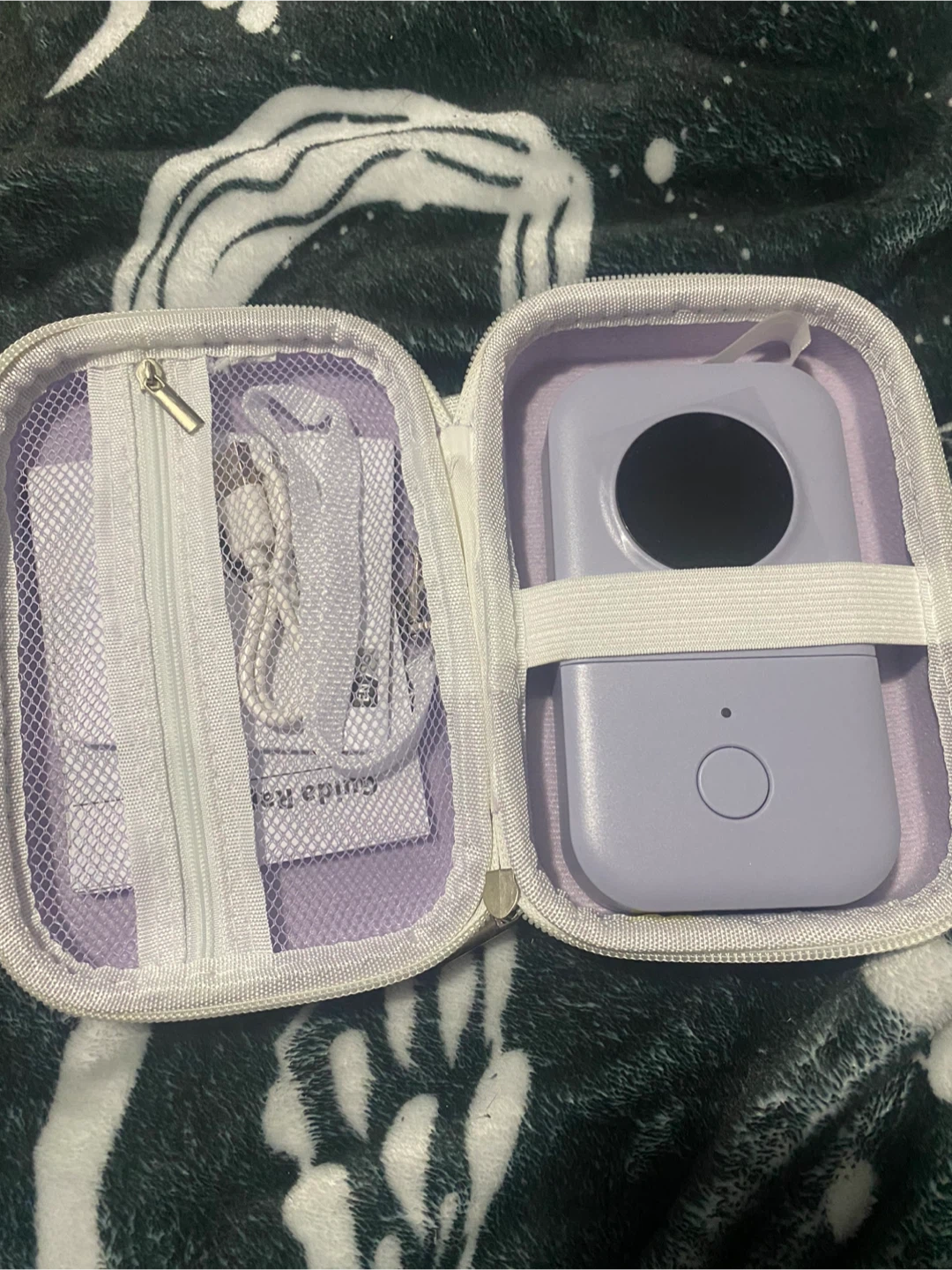 Purple Portable Label Maker with Case
