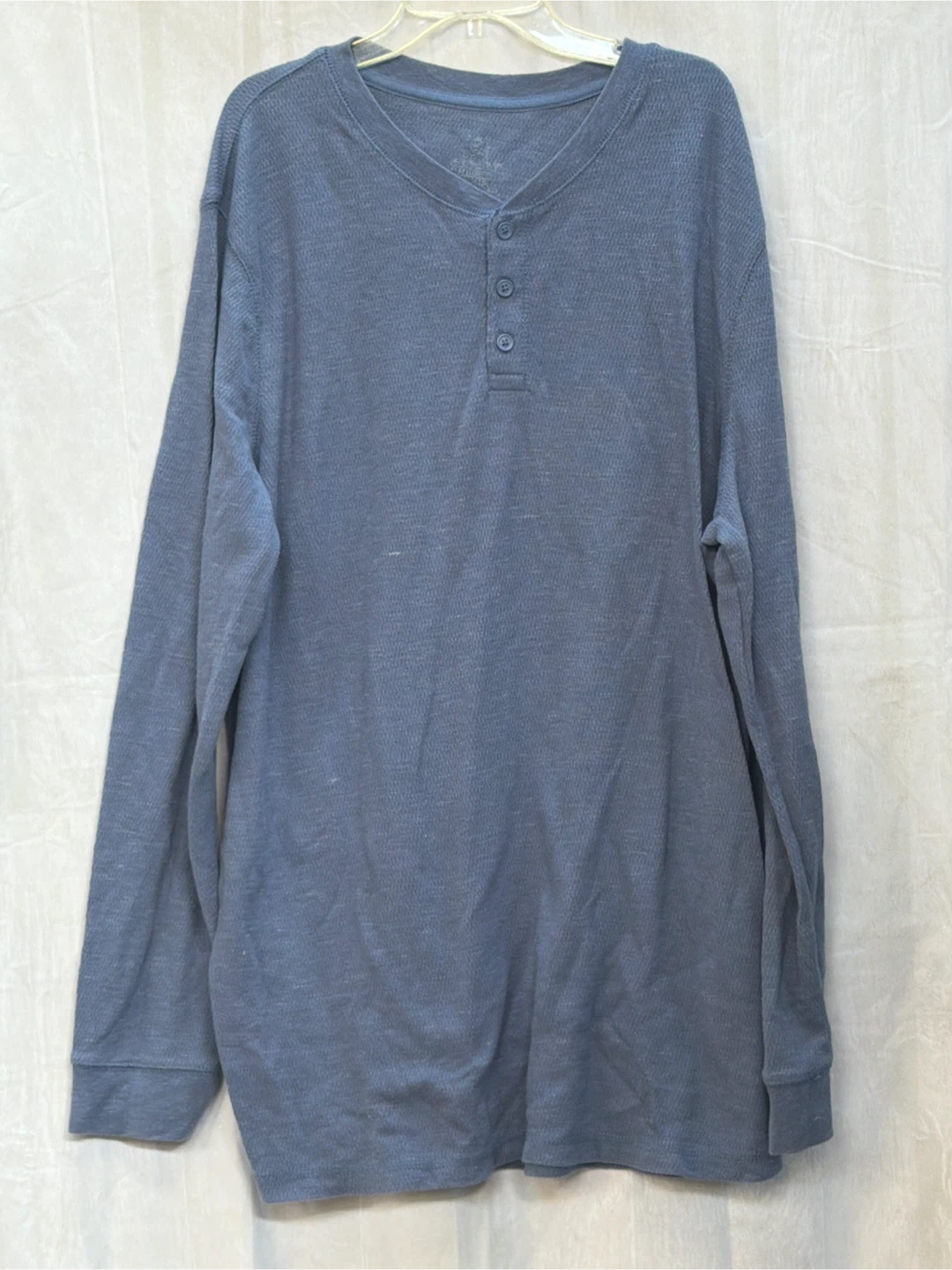 George Long Sleeve Thermal Henley Shirt
