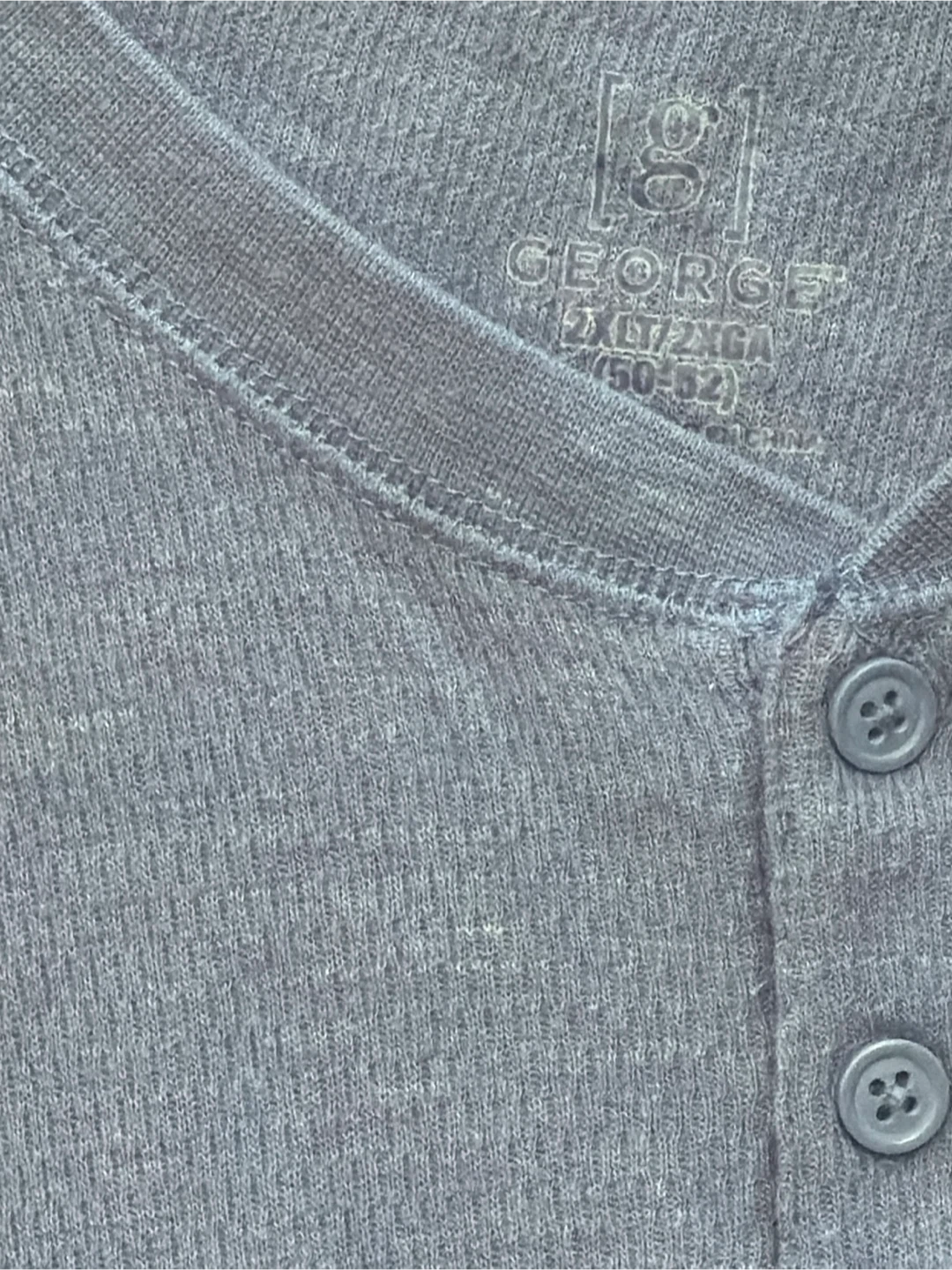 George Long Sleeve Thermal Henley Shirt - photo 2