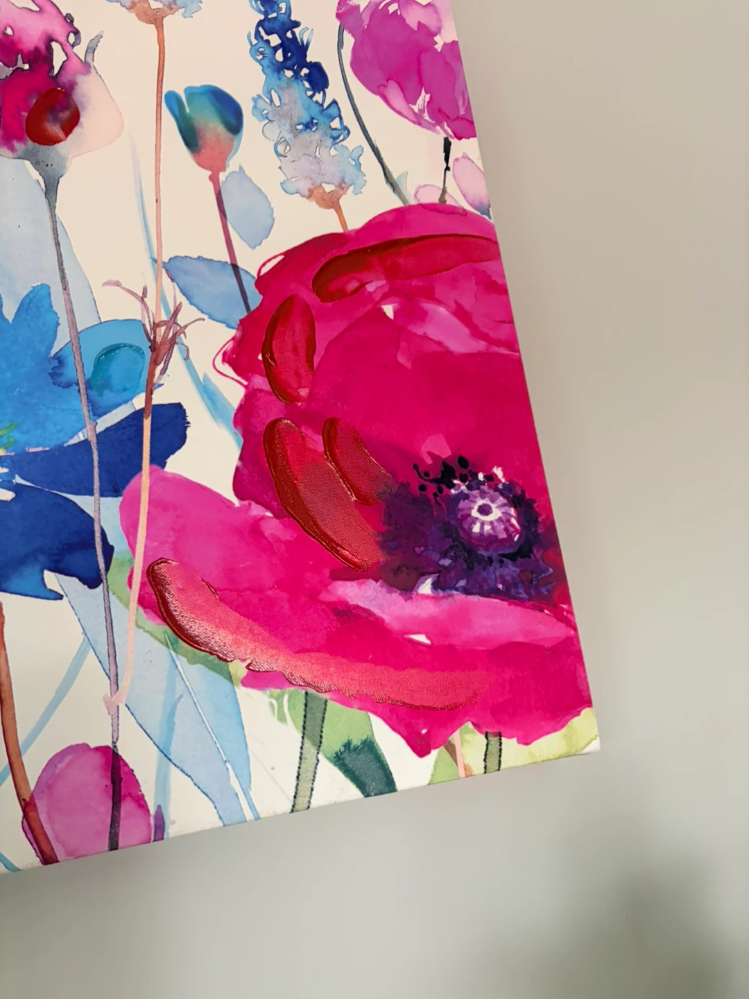 Watercolor Floral Wall Art Canvas Print - photo 3