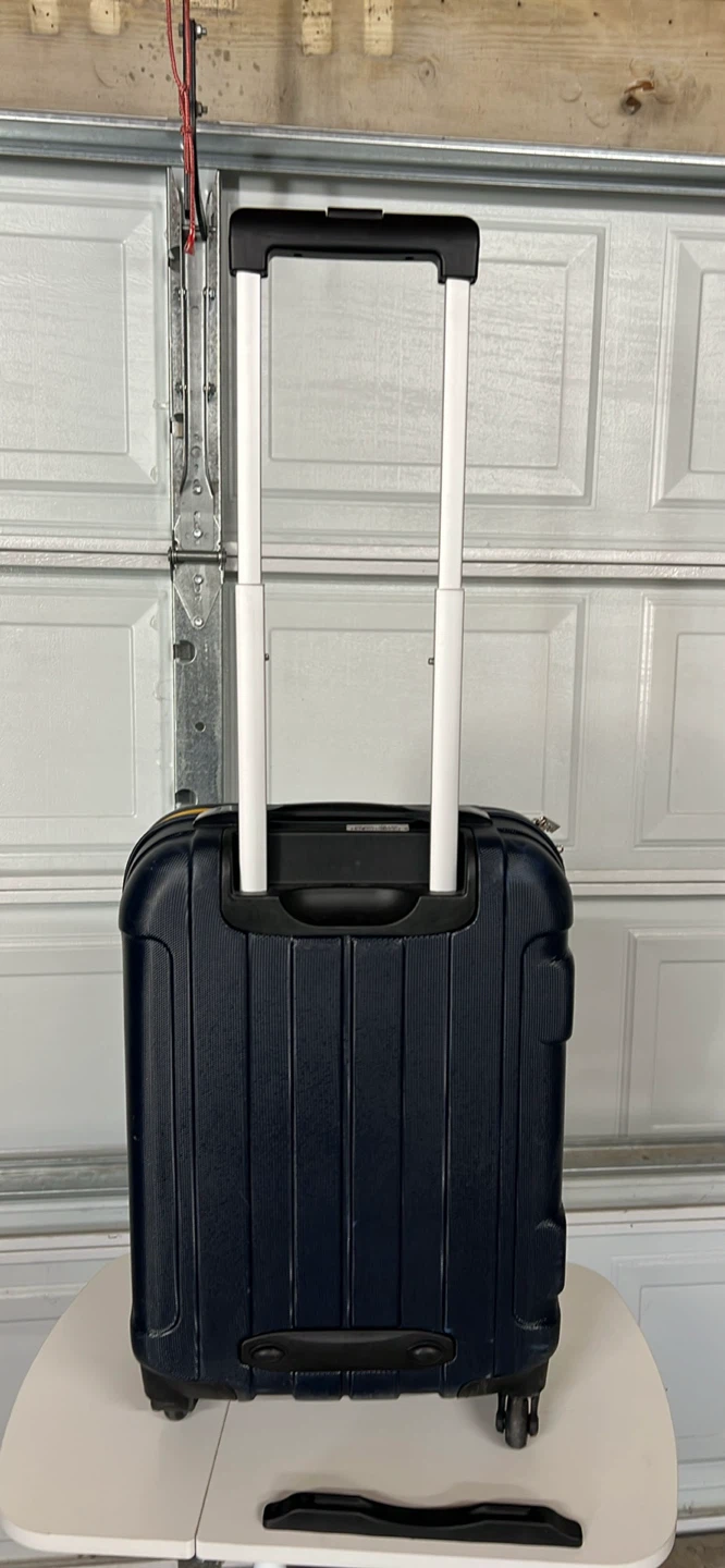 Chaps Navy Blue Carry-On Luggage Suitcase - photo 4