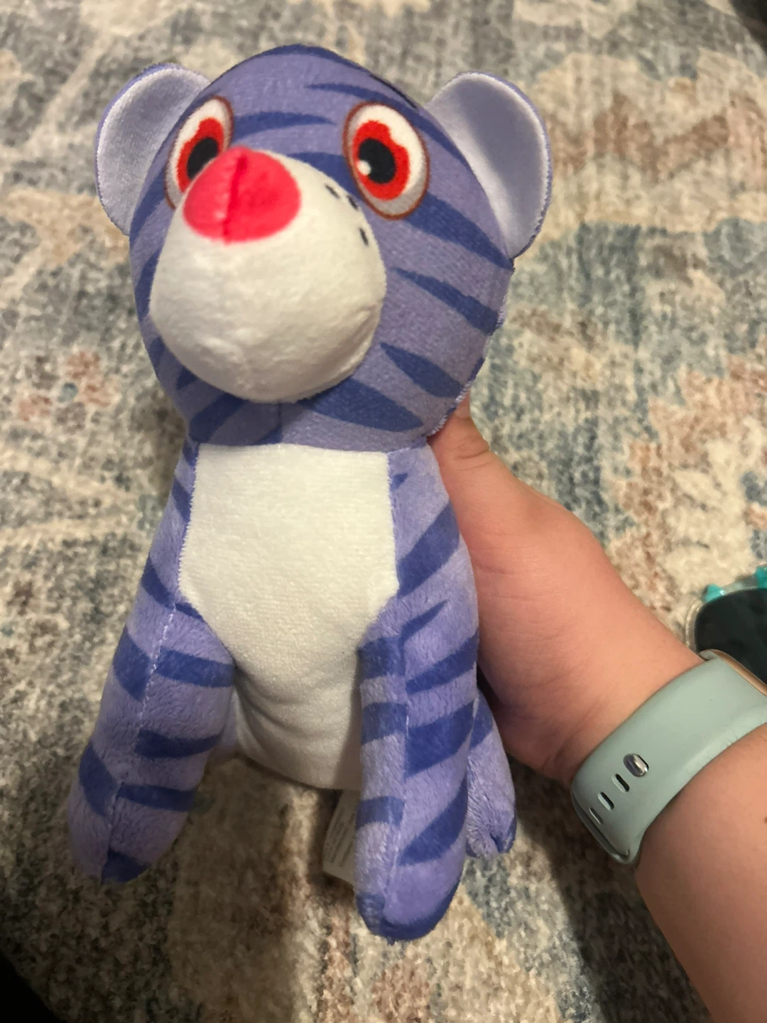 Purple Striped Tiger Plush Toy
