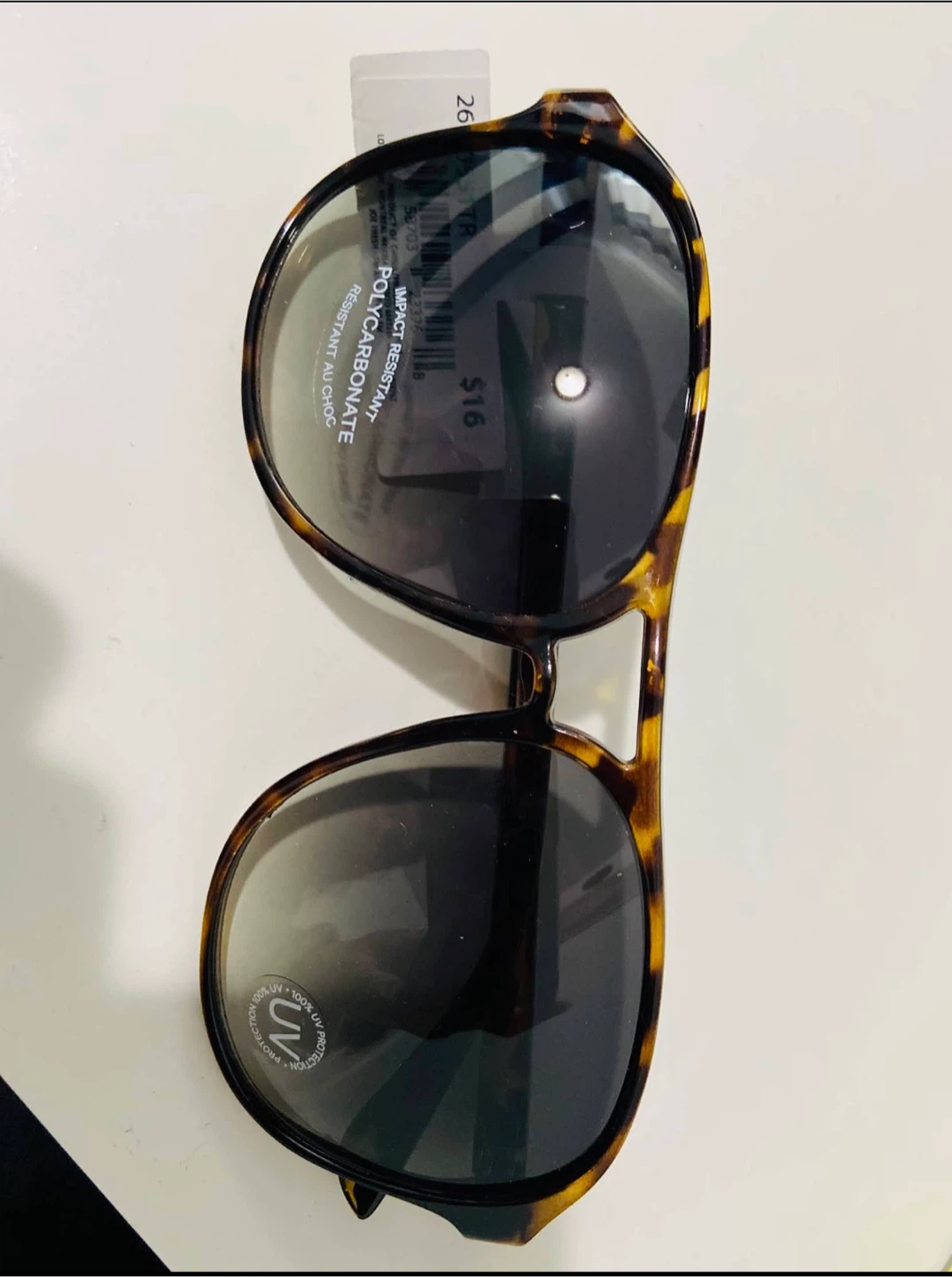 Tortoiseshell Polycarbonate Sunglasses