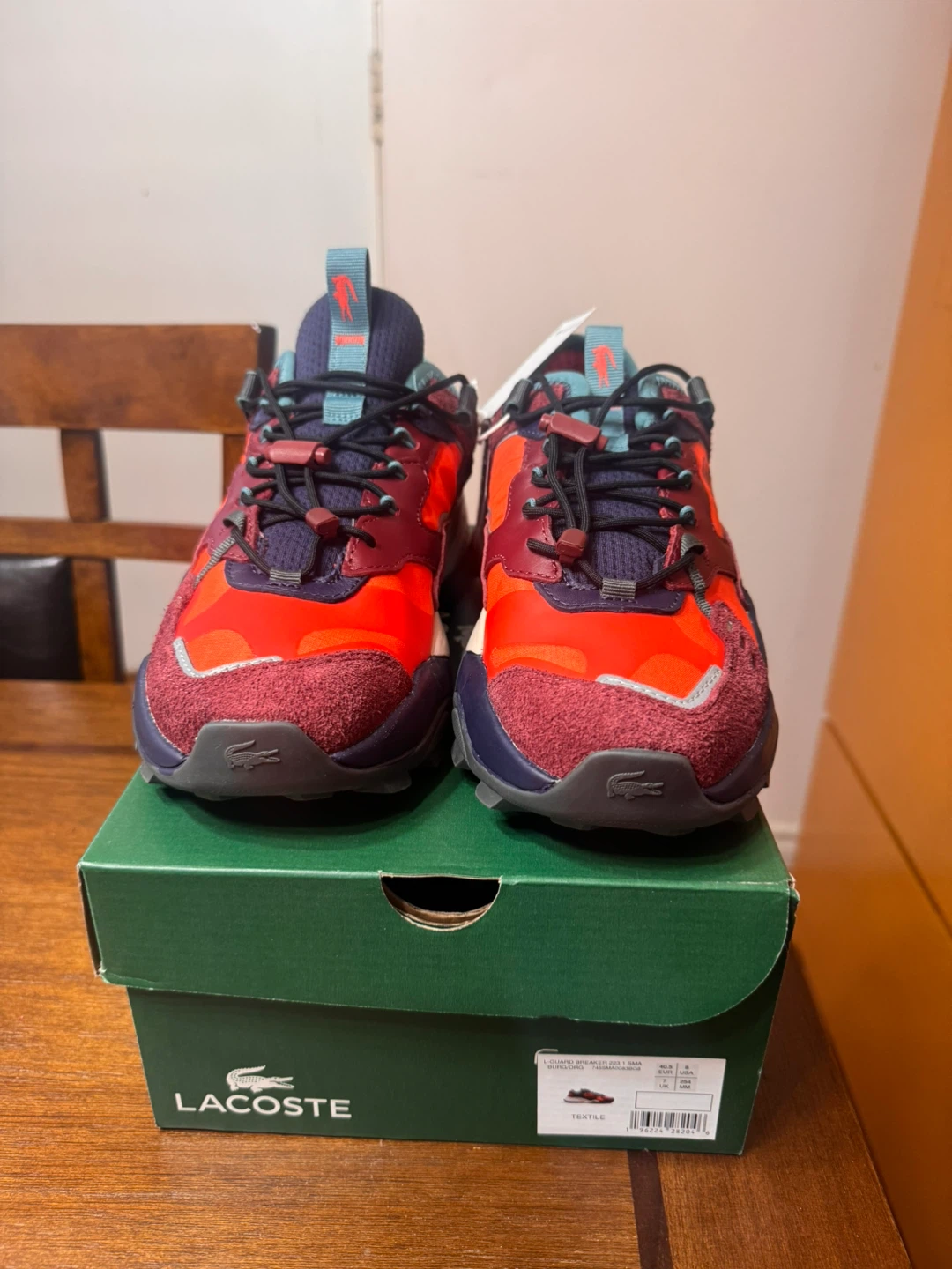 Lacoste L-Guard Breaker 2.0 Sneakers Red/Maroon Size 8M - photo 5
