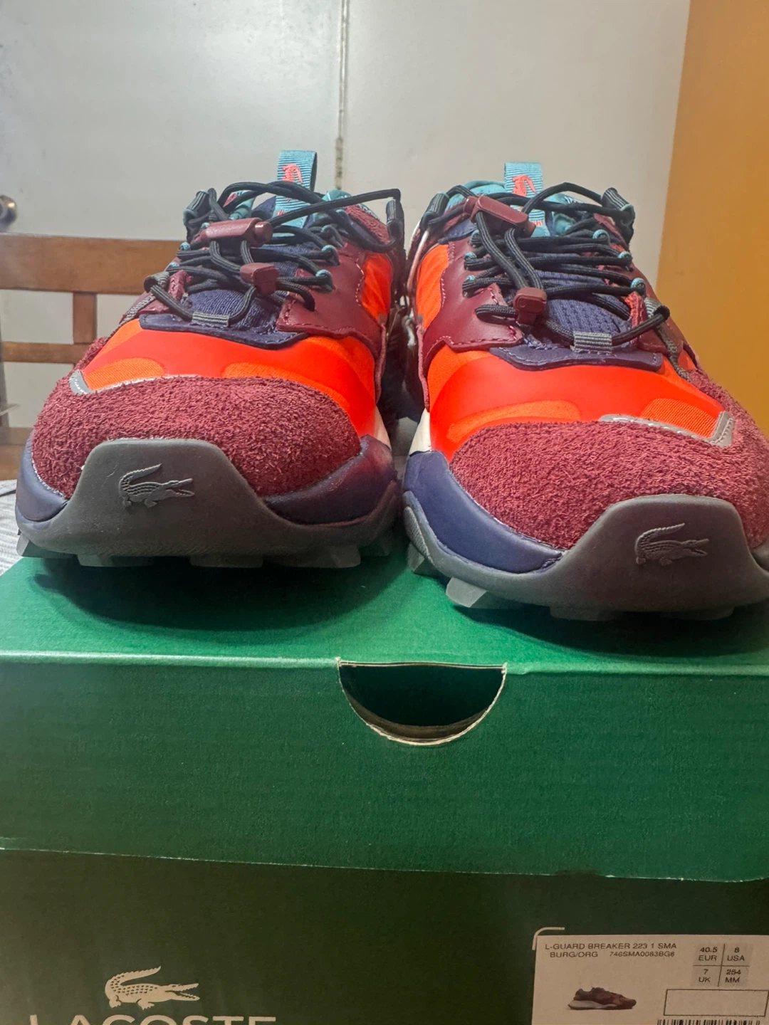 Lacoste L-Guard Breaker 2.0 Sneakers Red/Maroon Size 8M